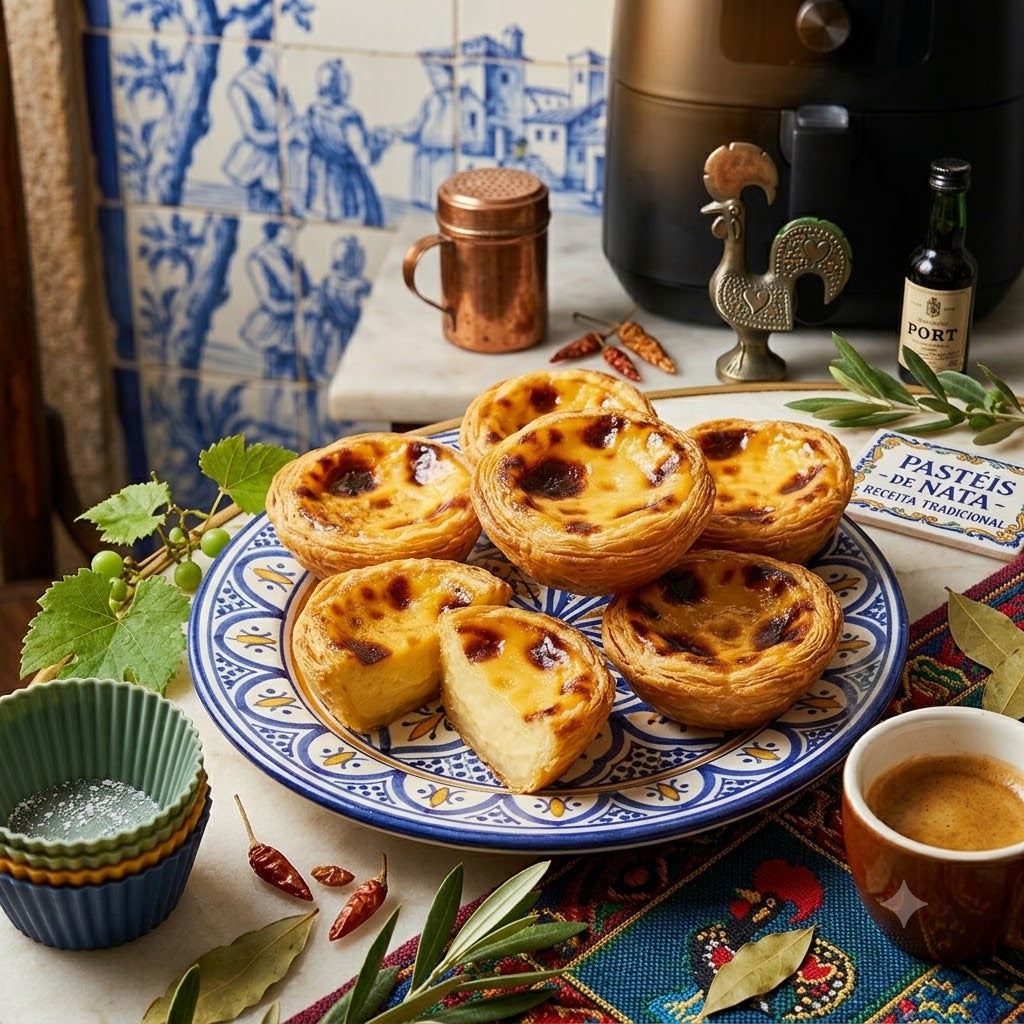 Pastéis de Nata aus dem Airfryer – Puddingtörtchen in 10 Min