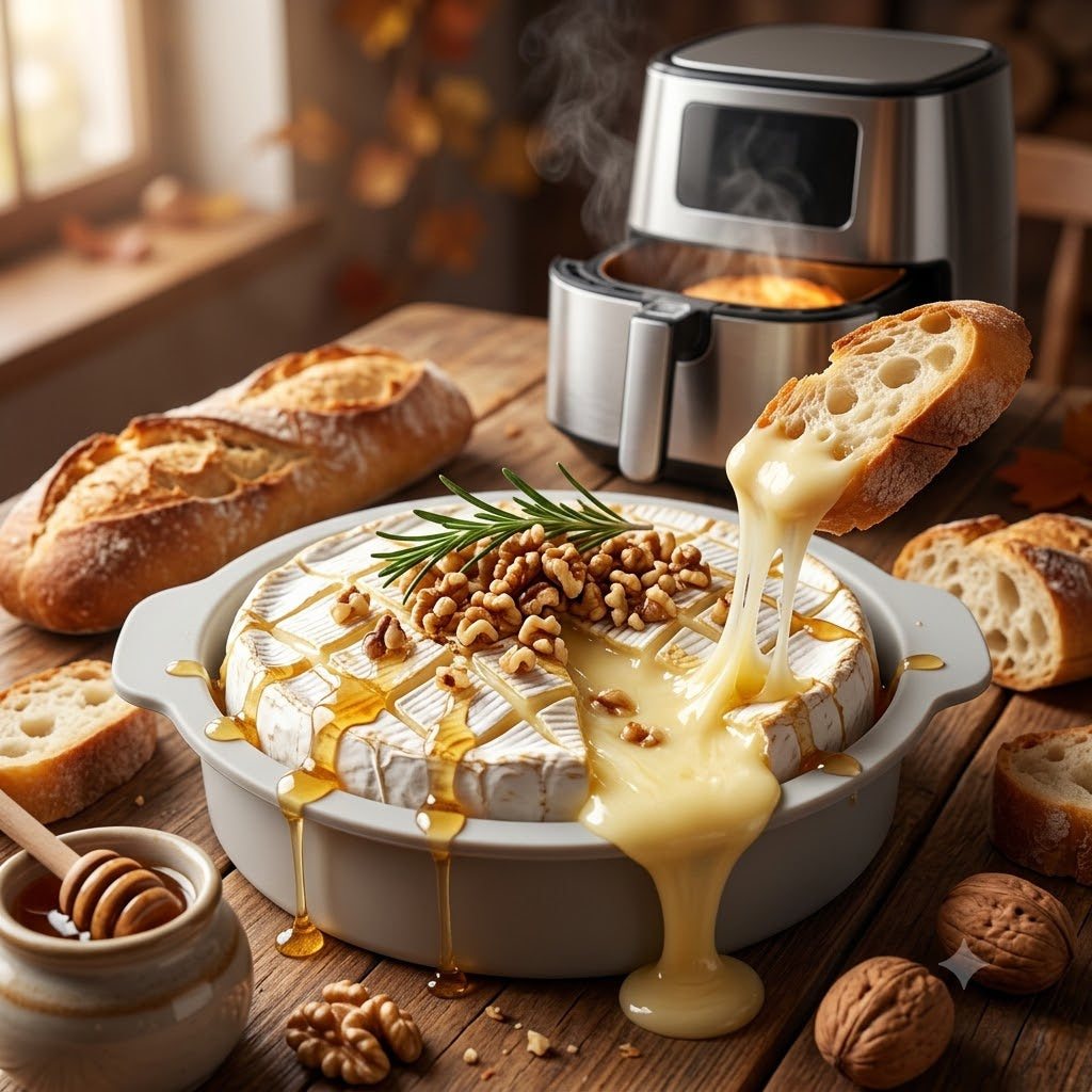 Gebackener Camembert mit Honig & Walnüssen aus dem Airfryer