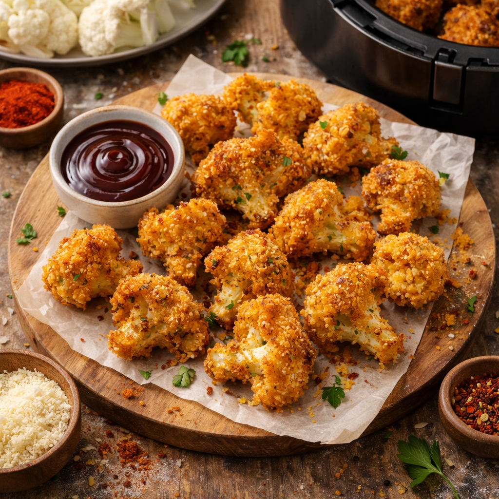Airfryer Blumenkohl-Wings – Knusprig in 15 Minuten