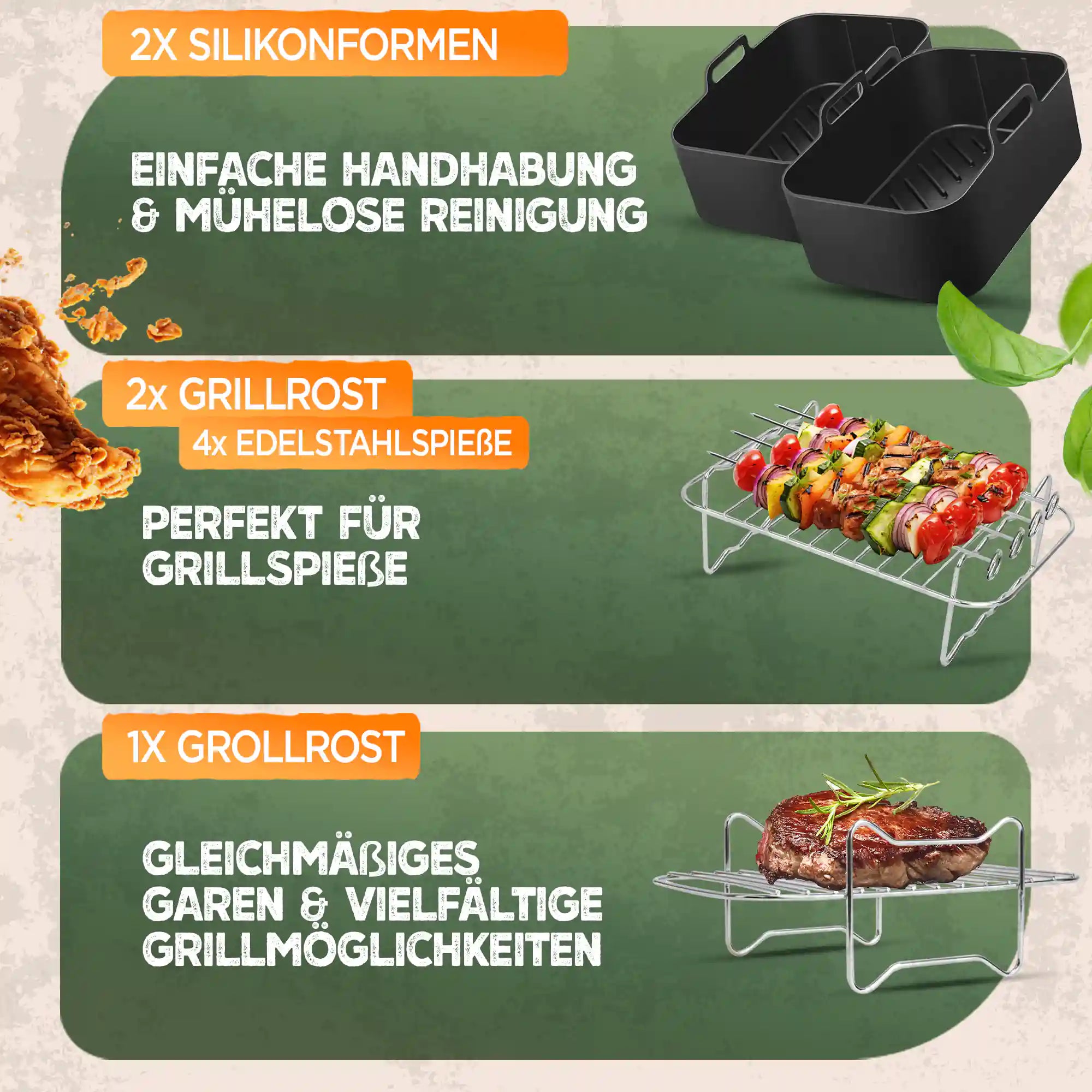 XL Zubehör-Set für Ninja Foodi 12tlg.