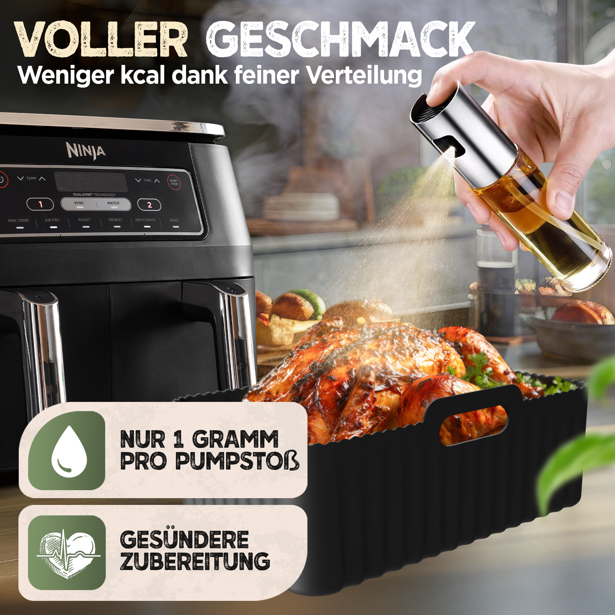 Ninja Heißluftfritteuse Zubehör Set XXL