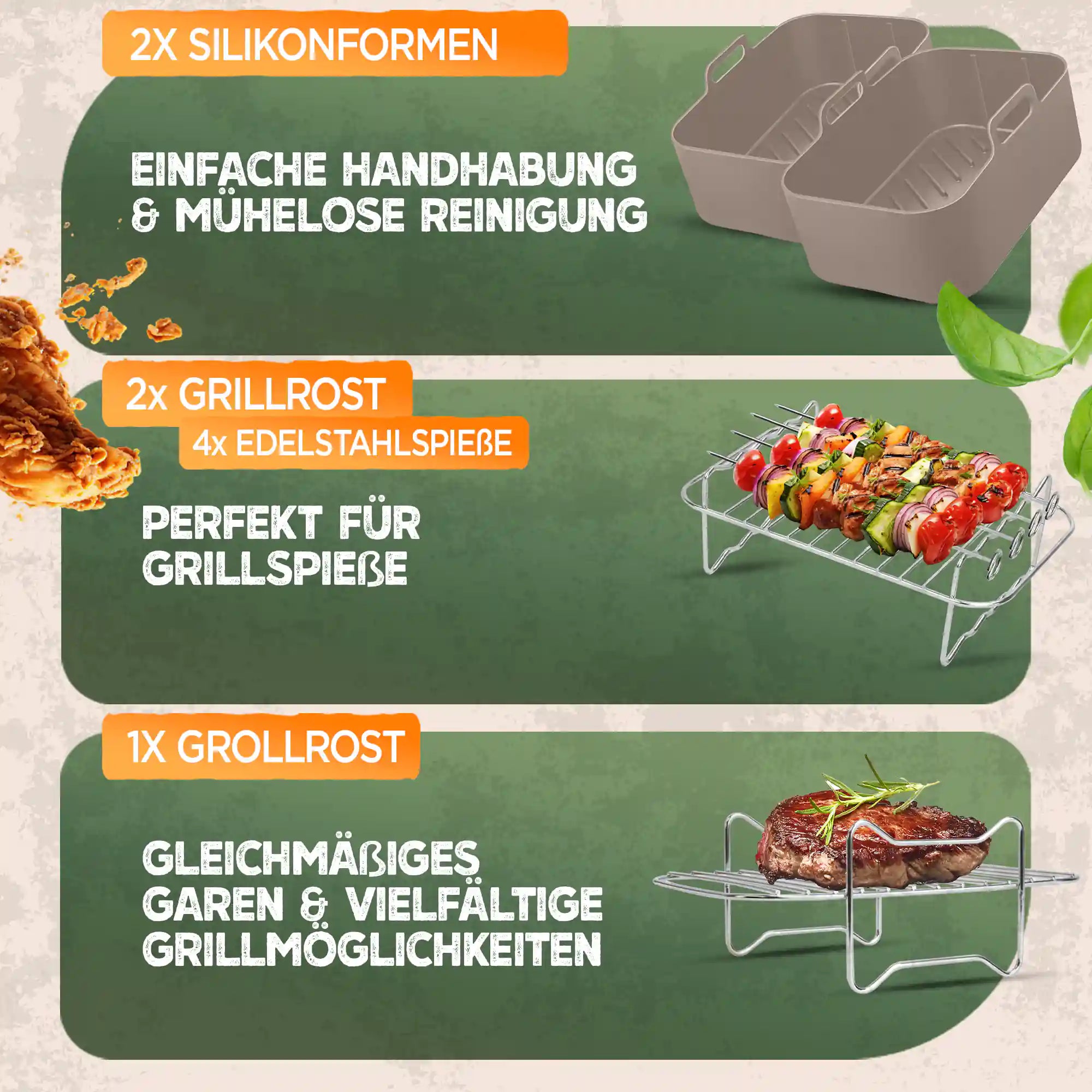 XL Zubehör-Set für Ninja Foodi 12tlg.