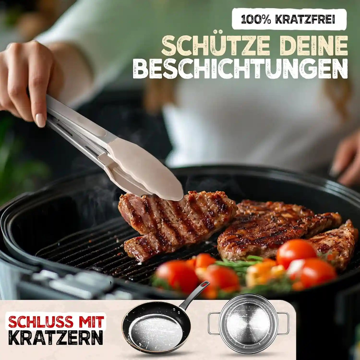 Küchenzange 2er-Set