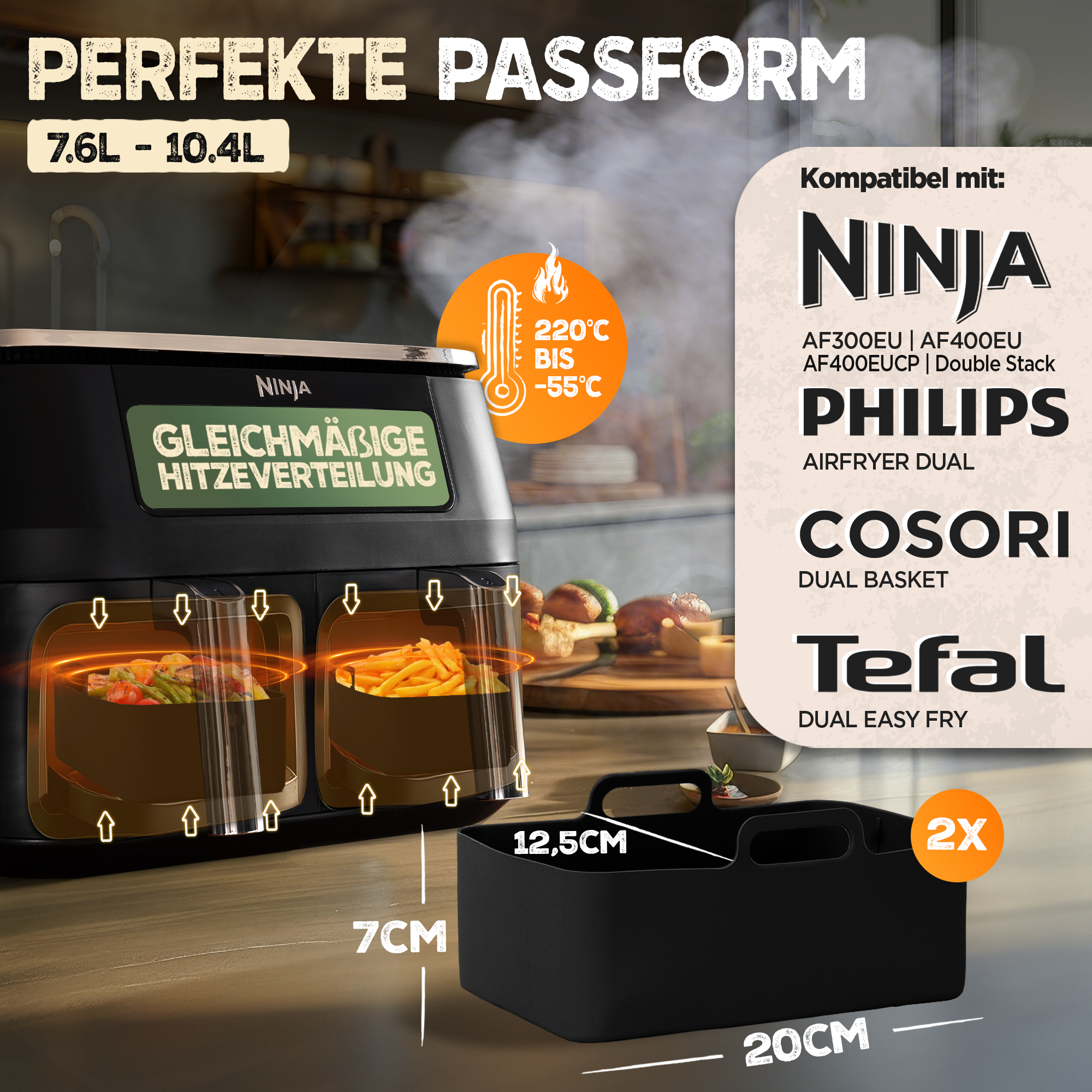XL Zubehör-Set für Ninja Foodi 12tlg.