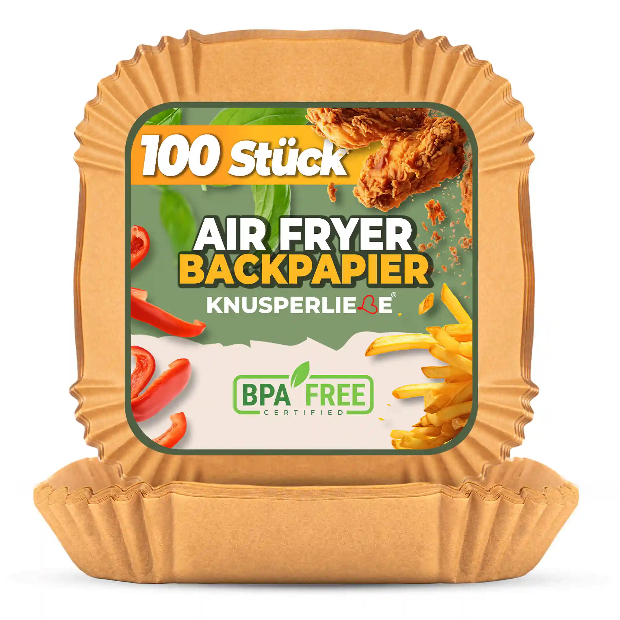 Airfryer Backpapier eckig