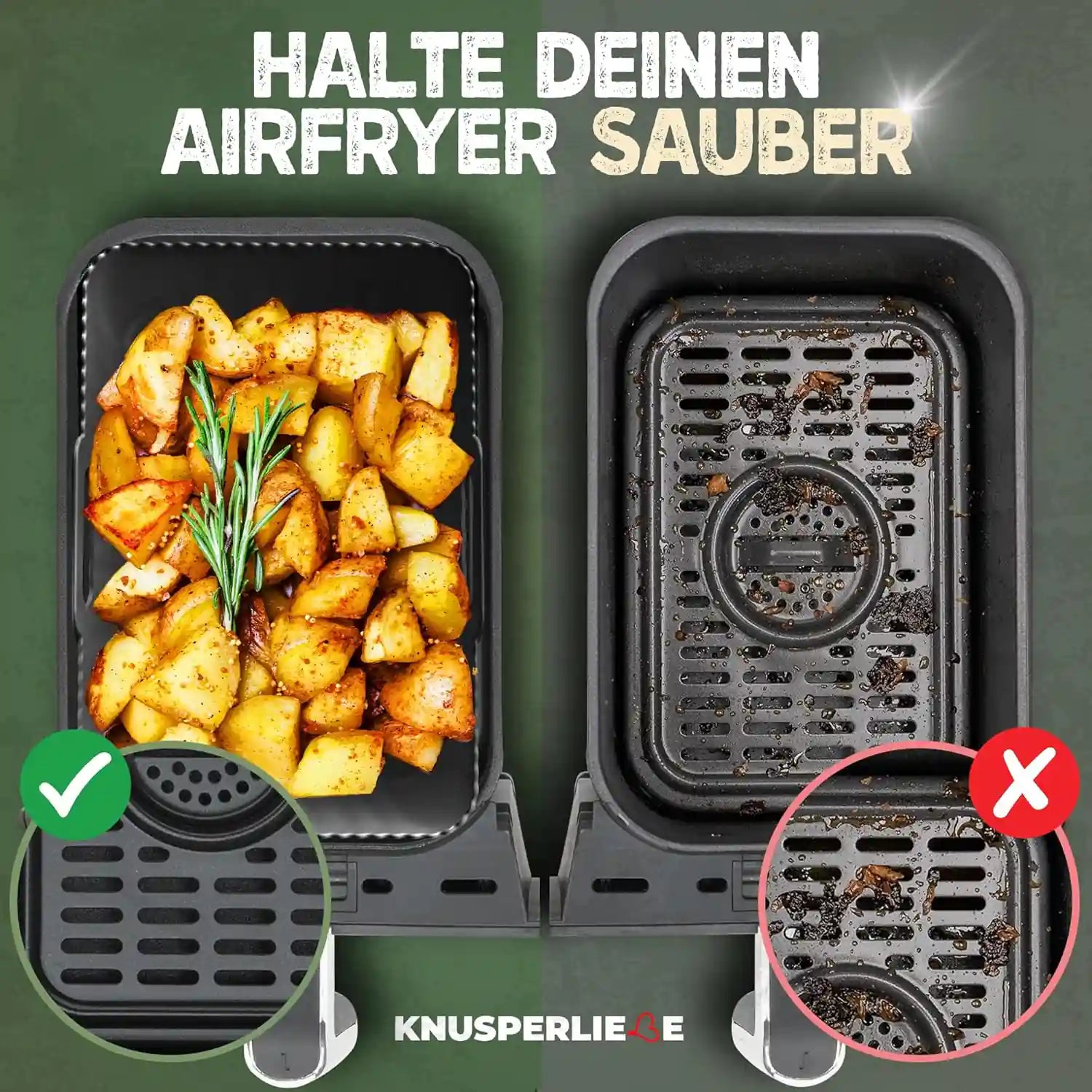 2er Set Silikonformen für Dual Zone