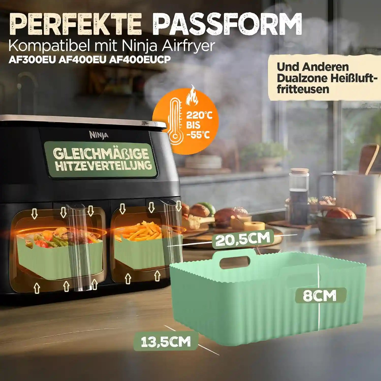 2er Set Silikonformen - Dual Zone