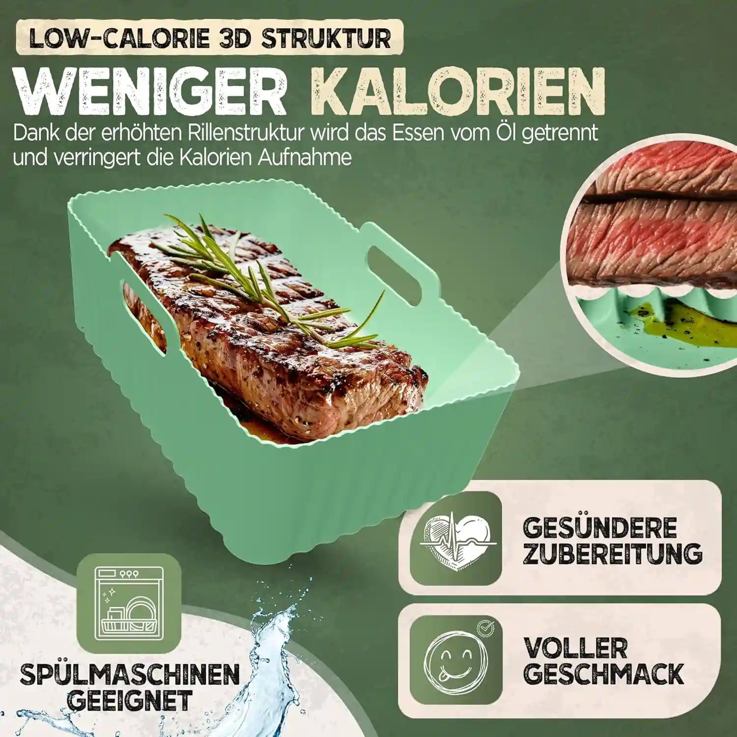2er Set Silikonformen - Dual Zone