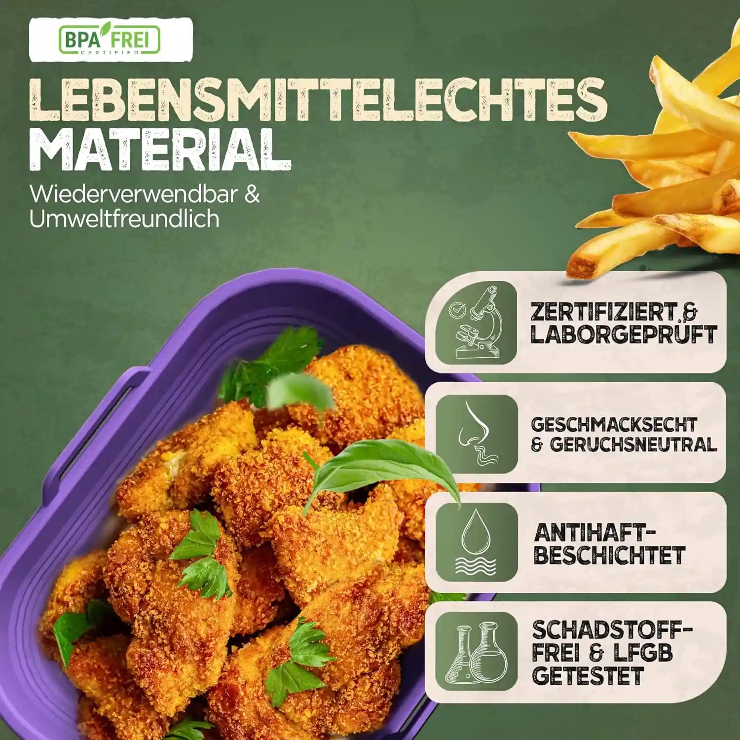 2er Set Silikonform Faltbar für Dual Zone