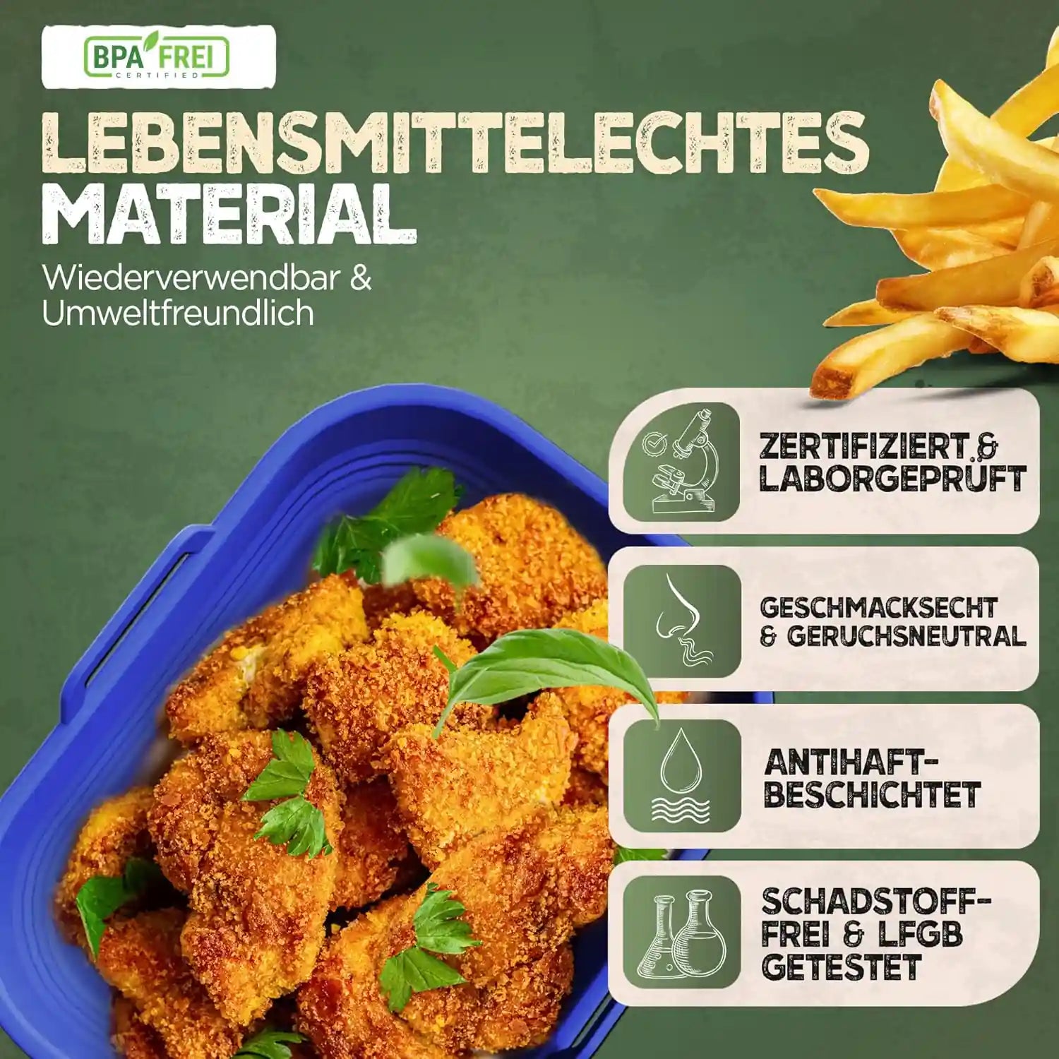 2er Set Silikonform Faltbar für Dual Zone