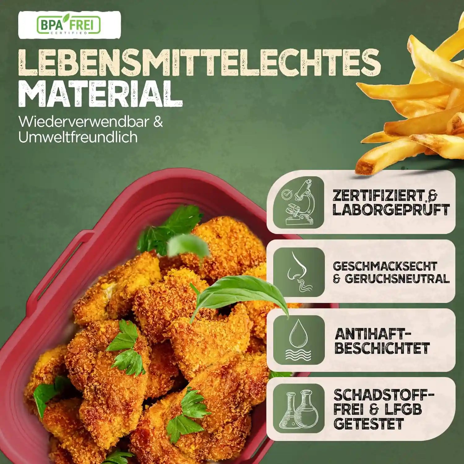 2er Set Silikonform Faltbar für Dual Zone