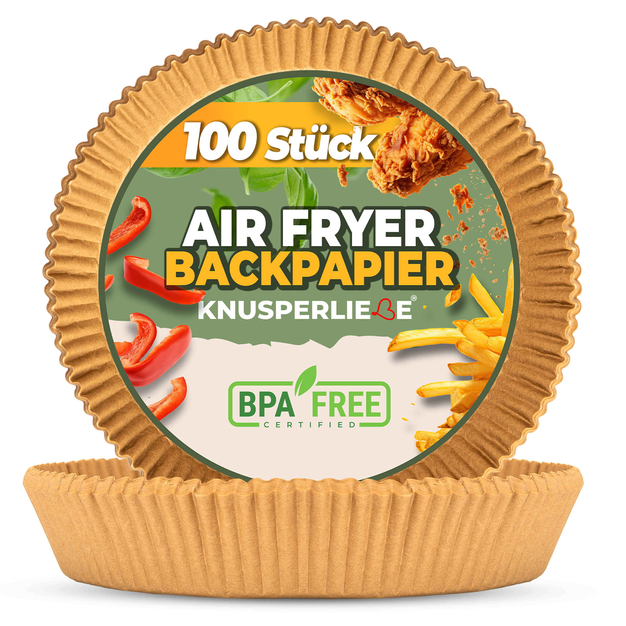 Airfryer Backpapier rund