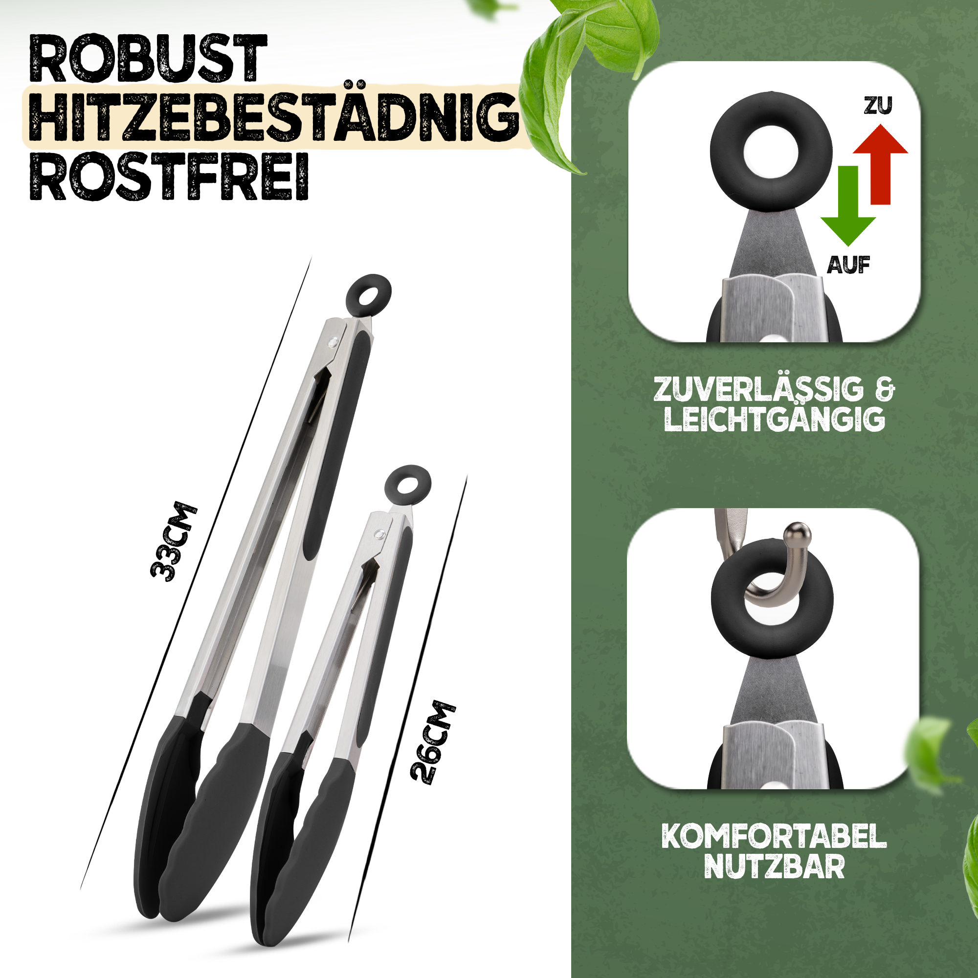 Küchenzange 2er-Set