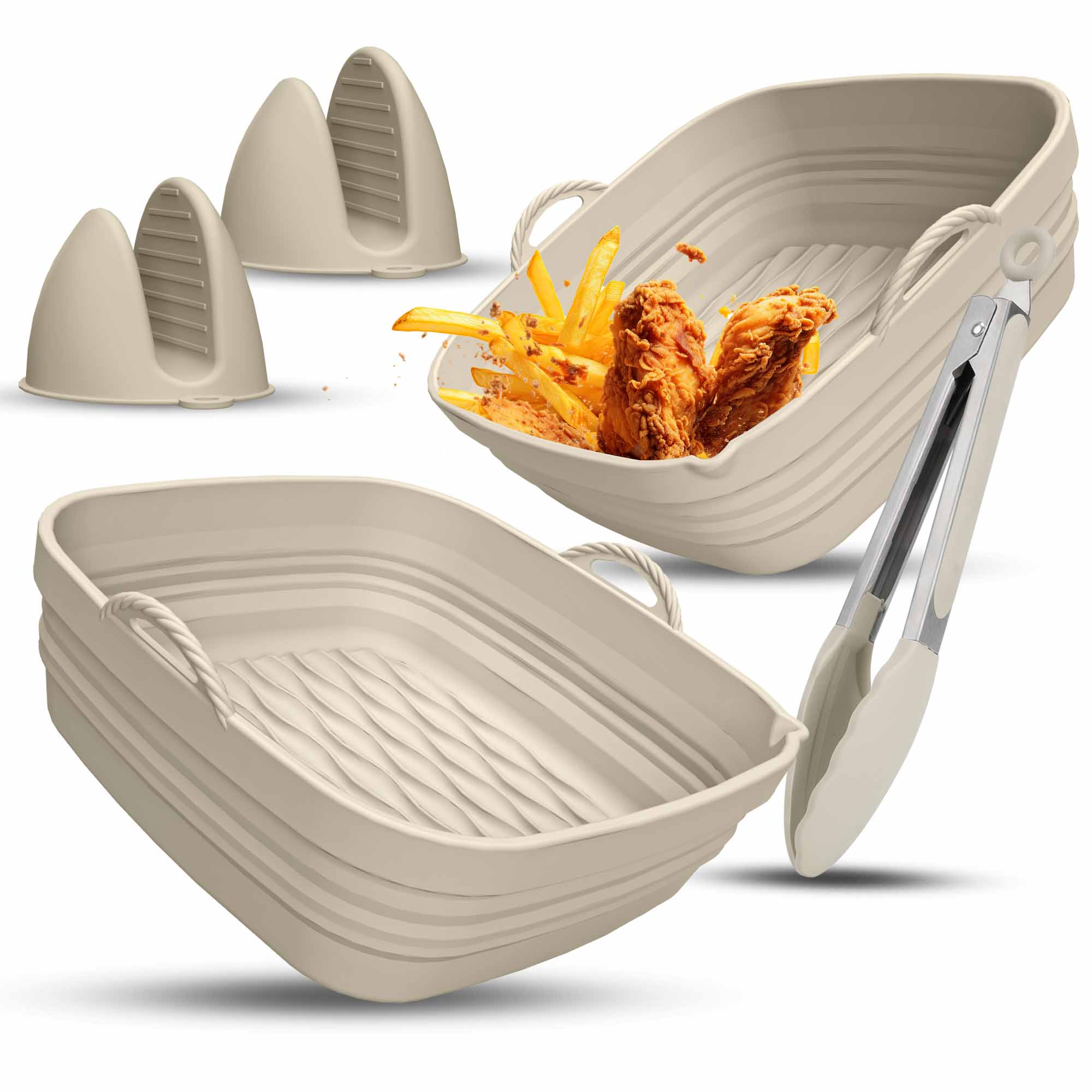 Starter-Bundle faltbar für eckige Heißluftfritteusen