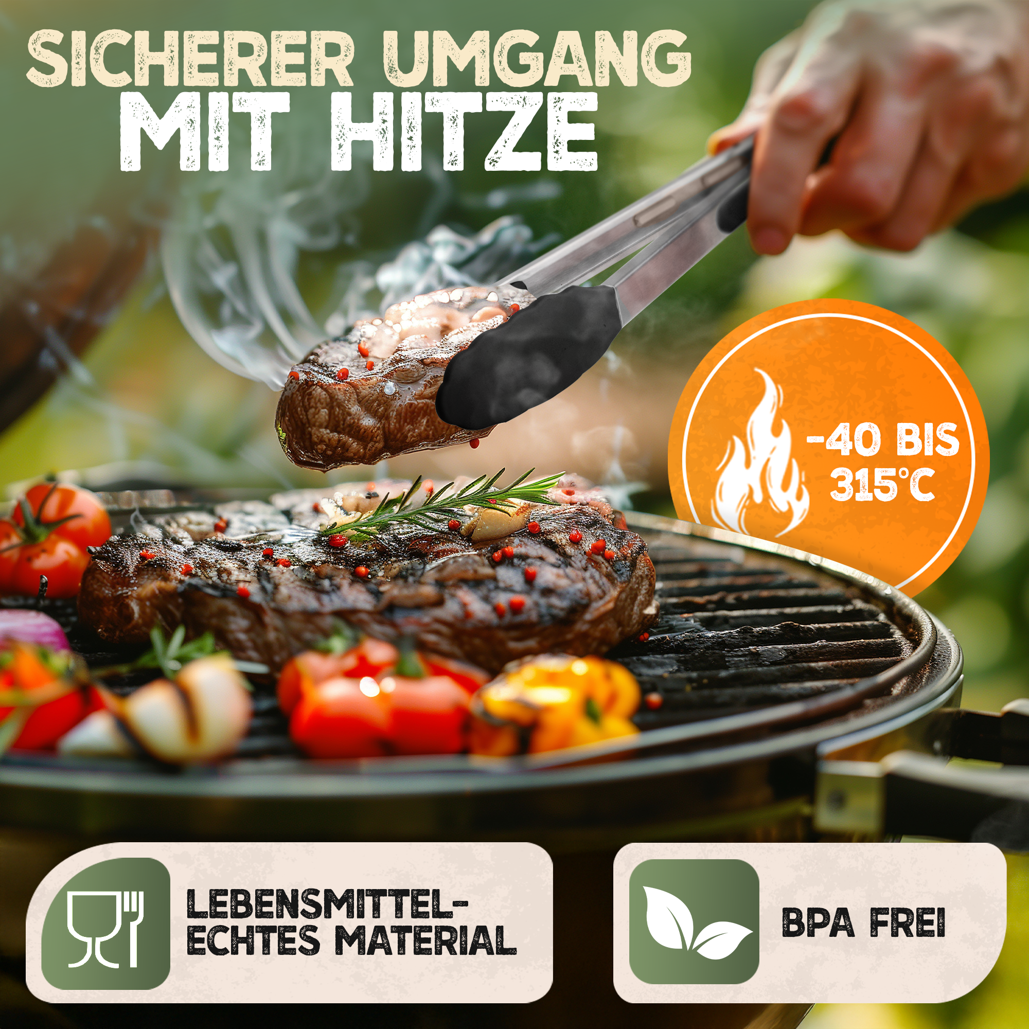 Küchenzange 2er-Set