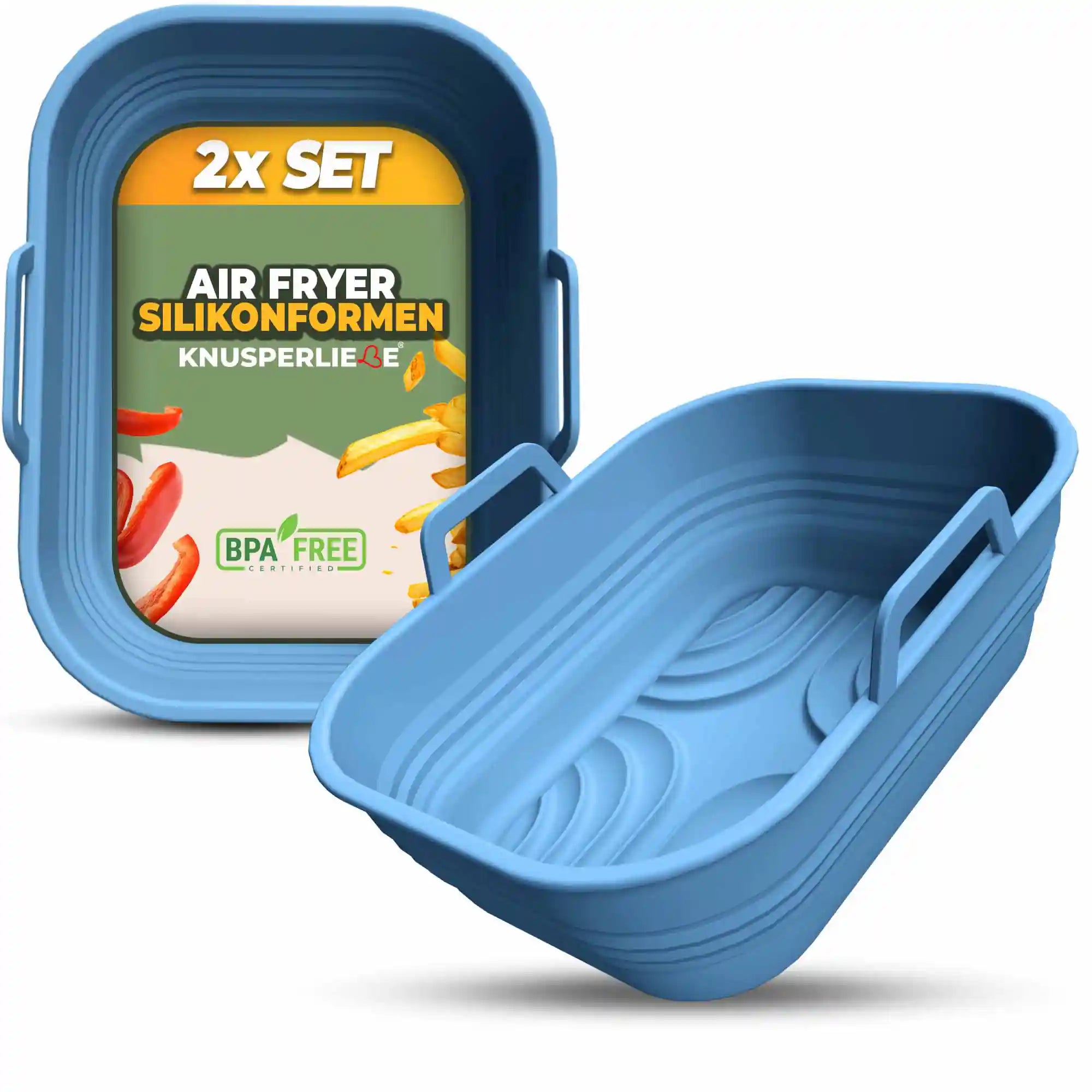 2er Set Silikonform Faltbar für Dual Zone