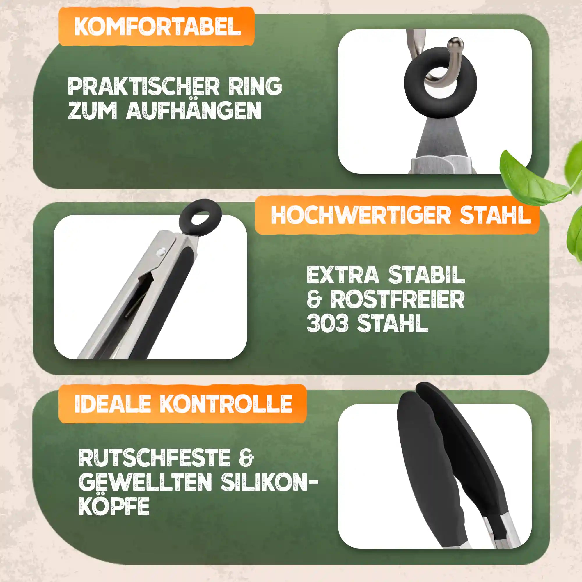 Küchenzange 2er-Set