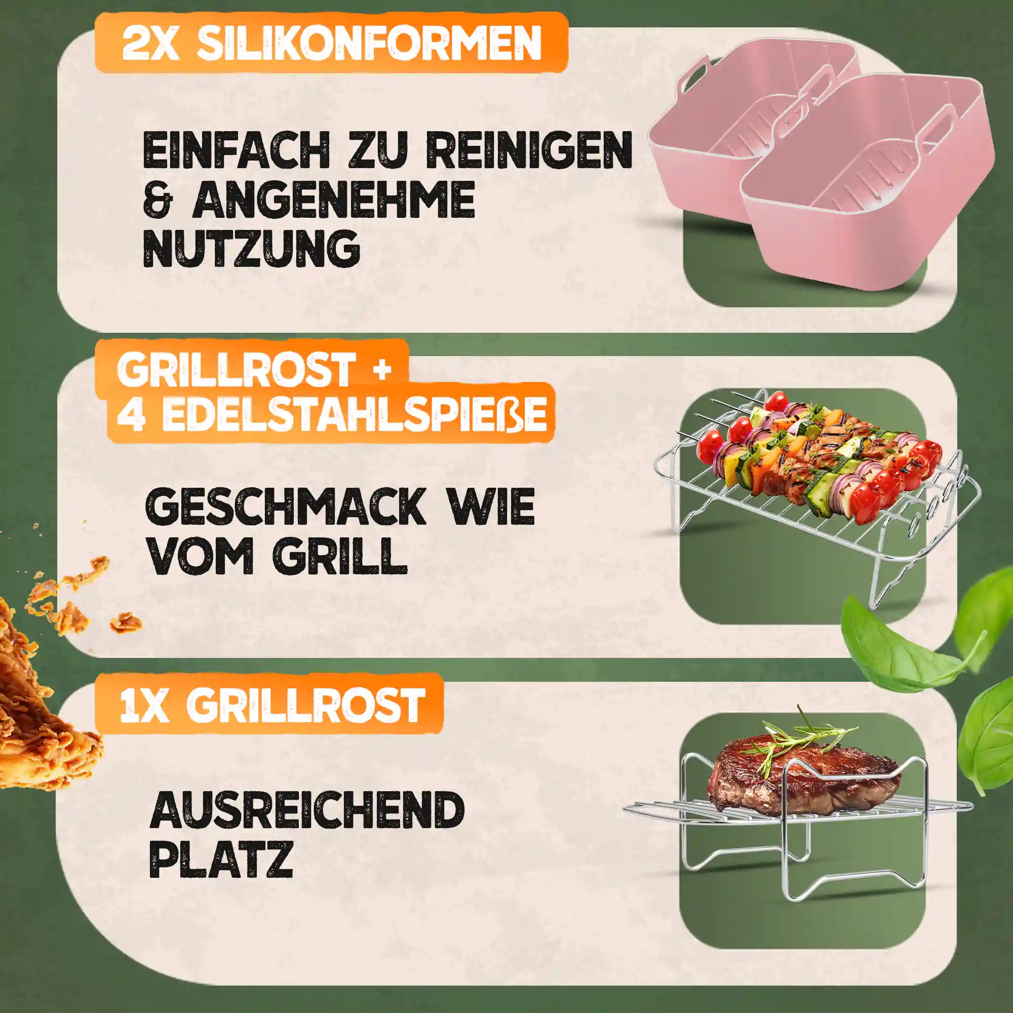 XL Zubehör-Set für Ninja Foodi 12tlg.
