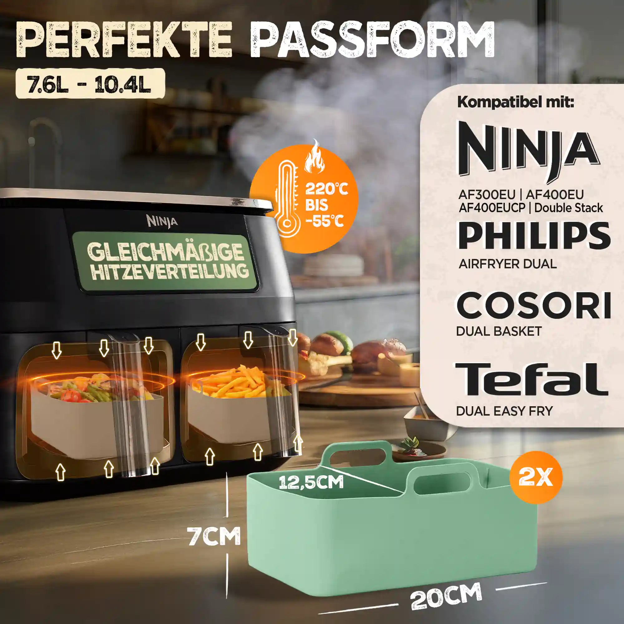 XL Zubehör-Set für Ninja Foodi 12tlg.