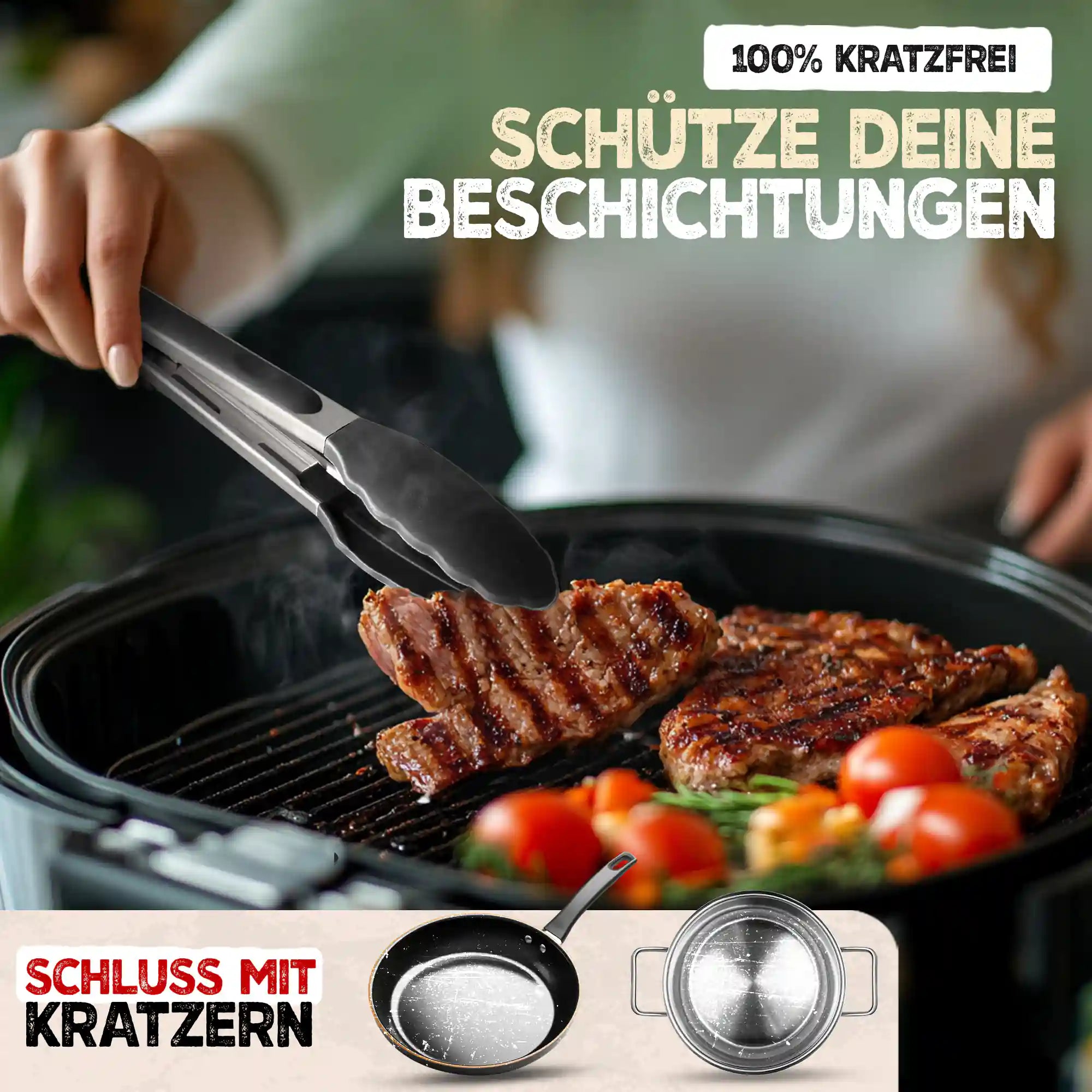 Küchenzange 2er-Set