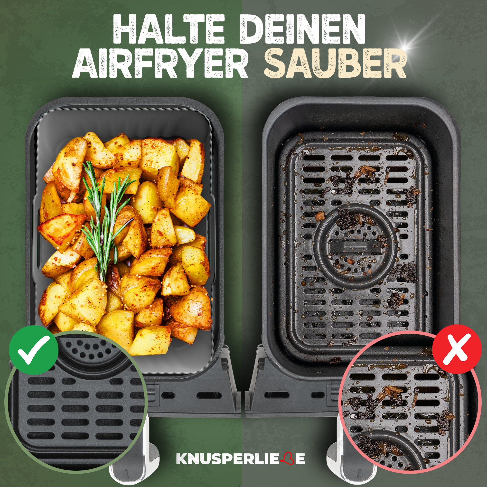 2er Set Silikonformen für Dual Zone
