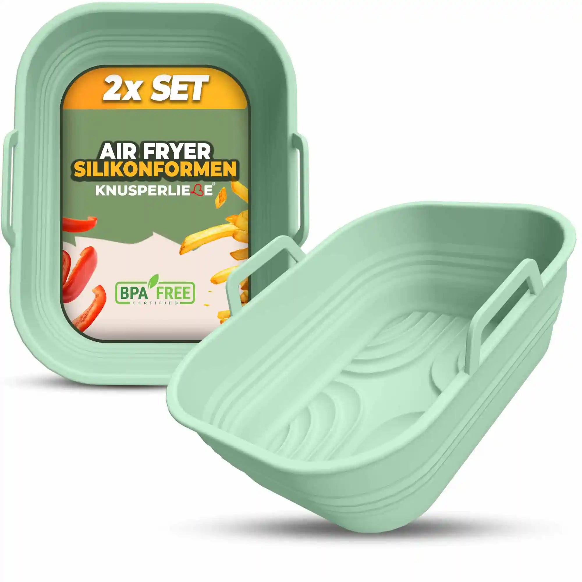 2er Set Silikonform Faltbar für Dual Zone