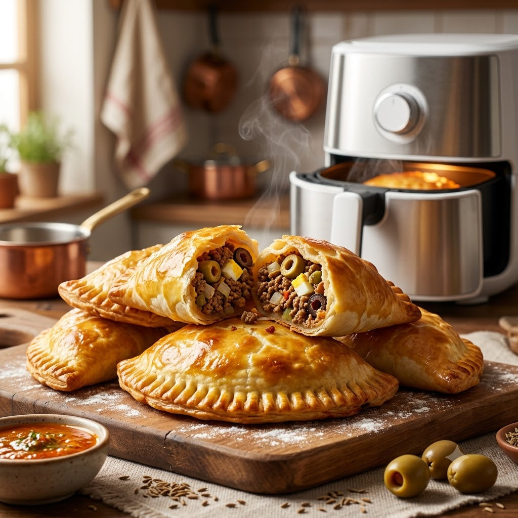 Empanadas mit Hackfüllung aus dem Airfryer in 15 Minuten