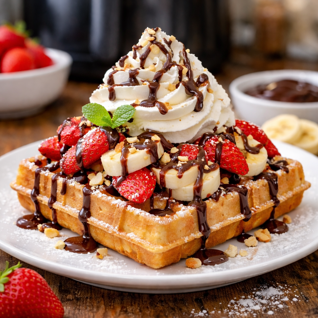 Belgische Waffeln aus der Heißluftfritteuse