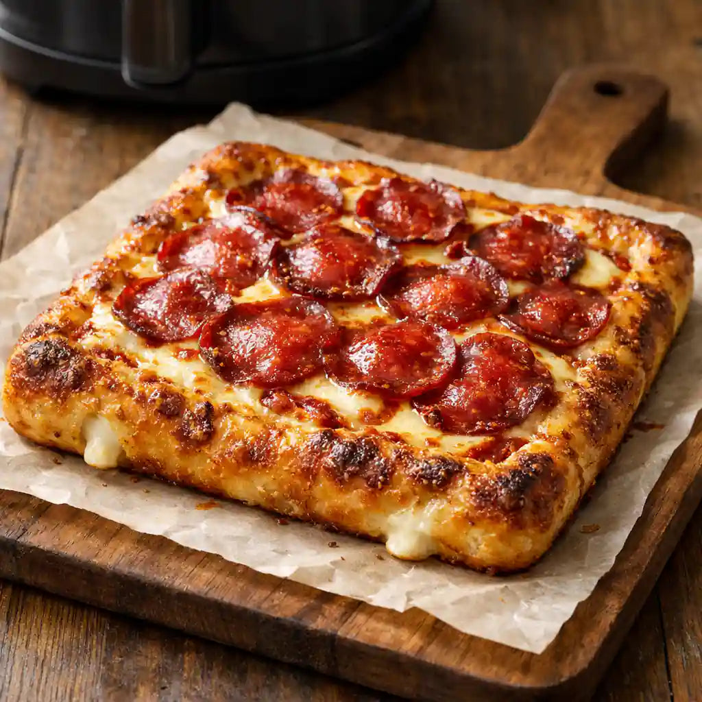 High Protein Salami Cheese Crust Pizza