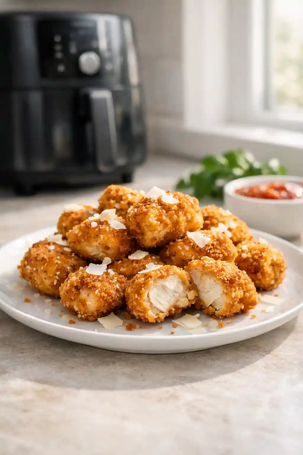 Crispy Chicken Parmesan Bites