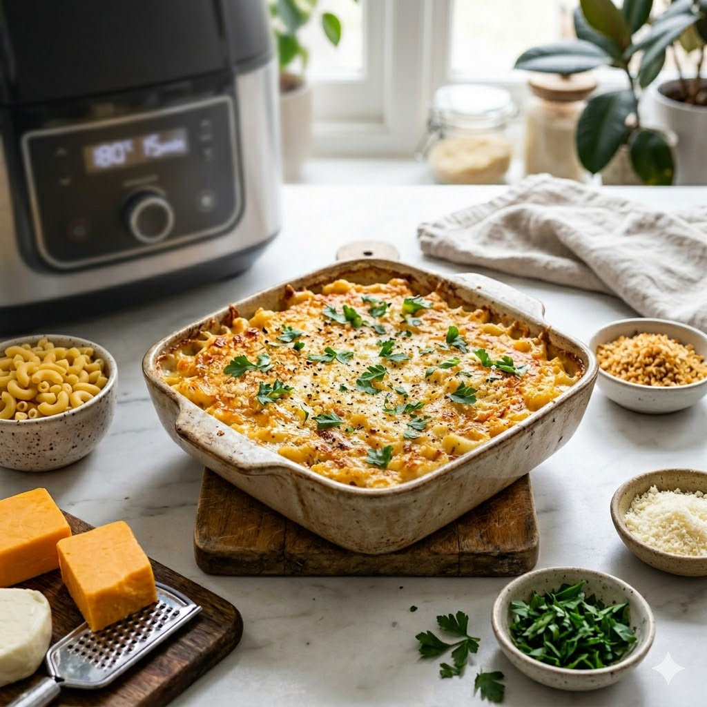 Cremige Airfryer Mac & Cheese – Der virale TikTok-Comfort-Trend