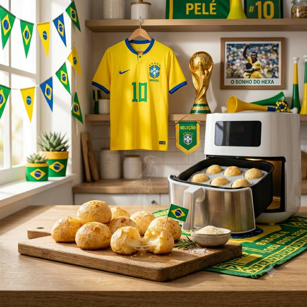 Pão de Queijo aus dem Airfryer – Käsebällchen in 15 Min