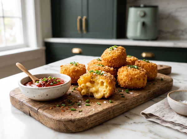 Cheesy Mac-and-Cheese-Bites aus dem Airfryer – viraler TikTok-Hit