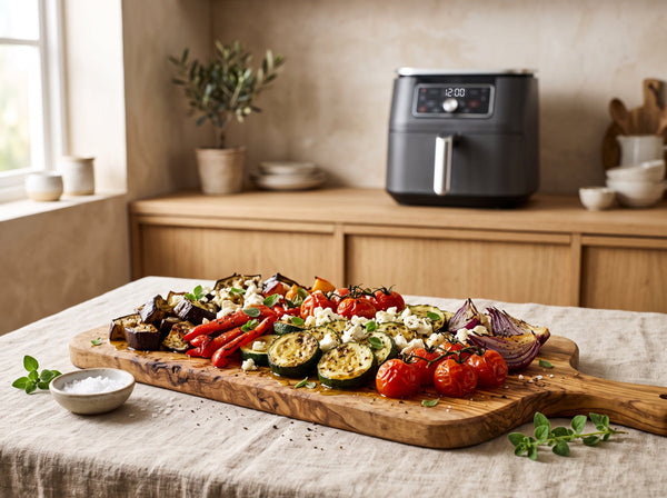 Mediterranes Antipasti-Gemüse aus dem Airfryer in 20 Minuten