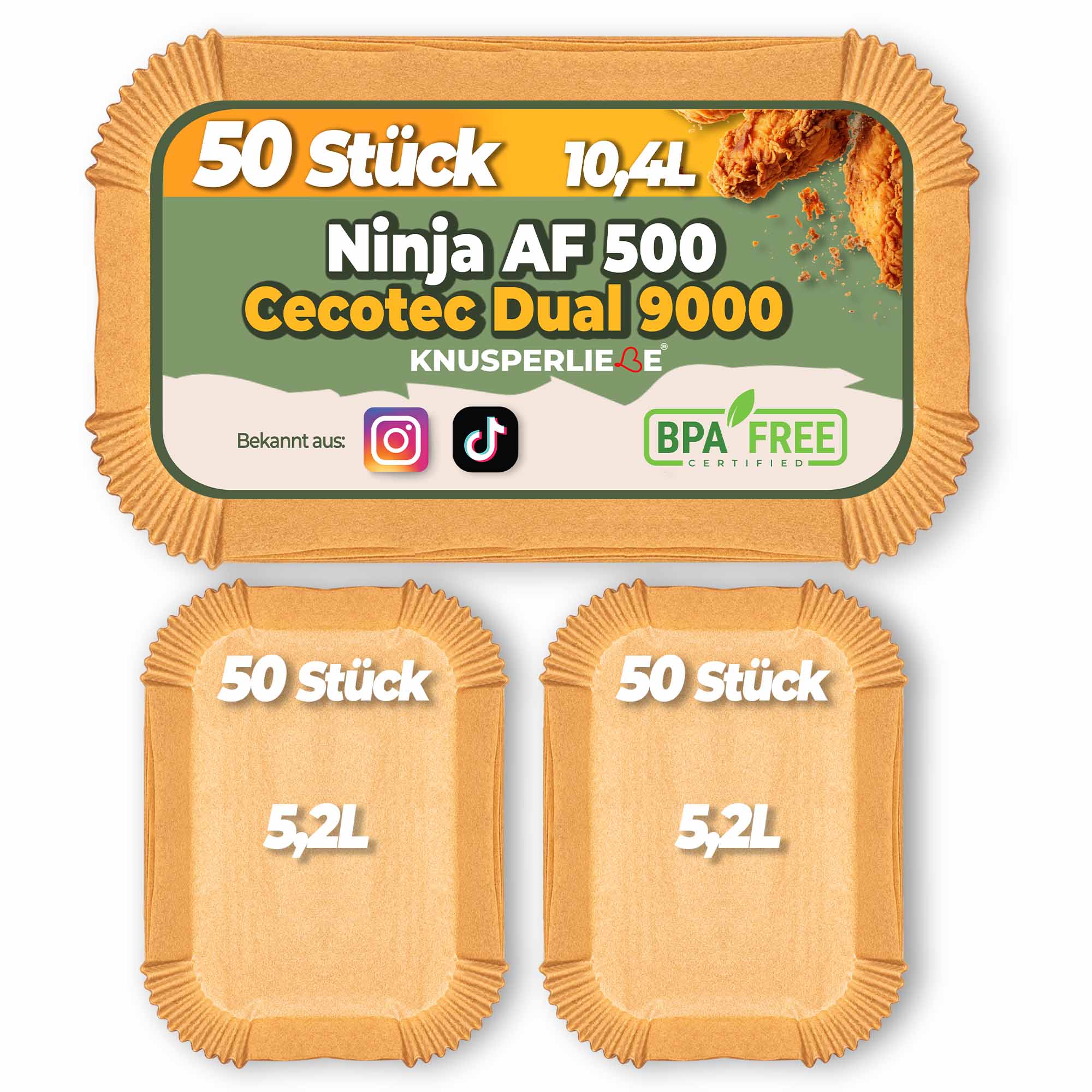 Backpapier für Ninja Flexdrawer AF500 EU