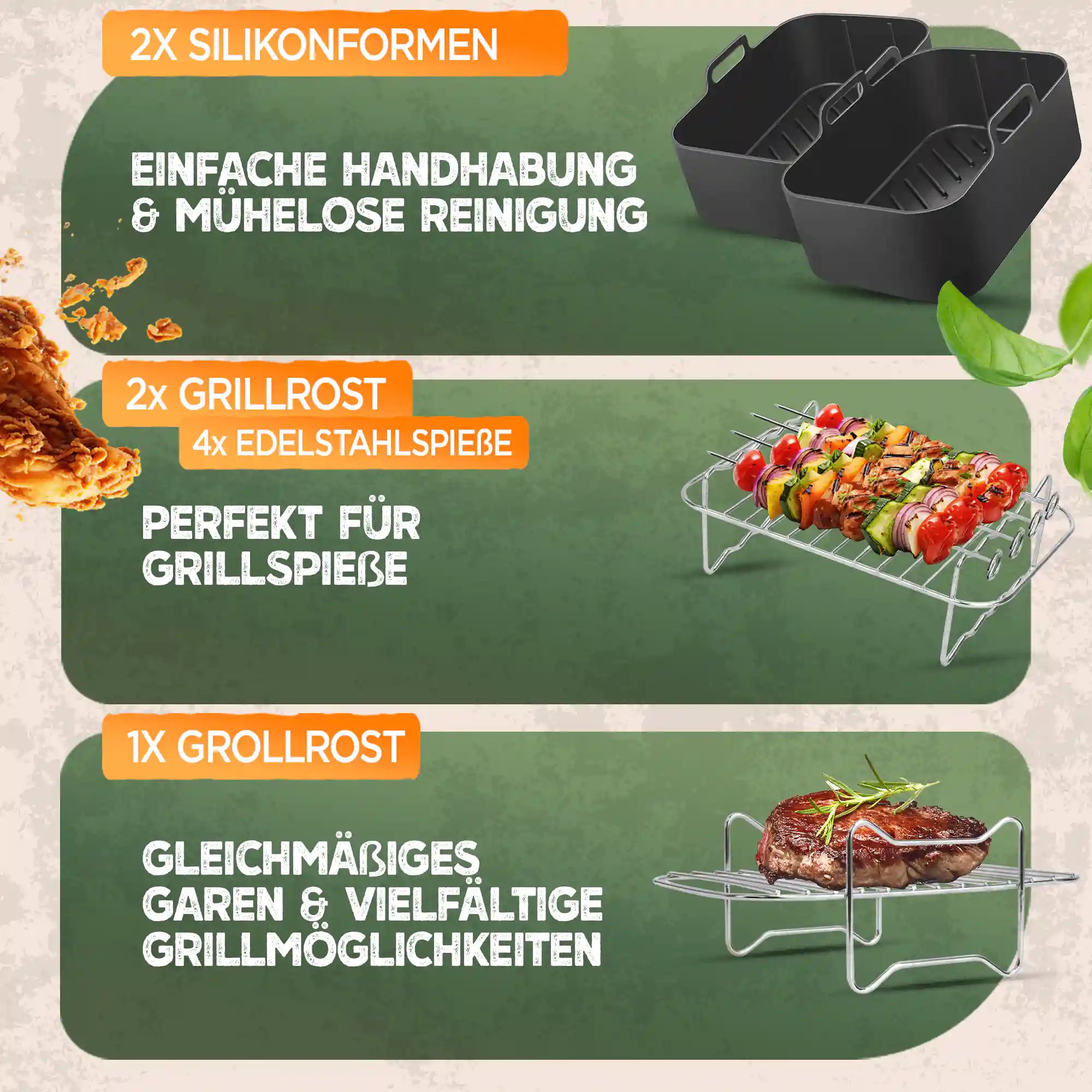 XL Zubehör-Set für Ninja Foodi 12tlg.