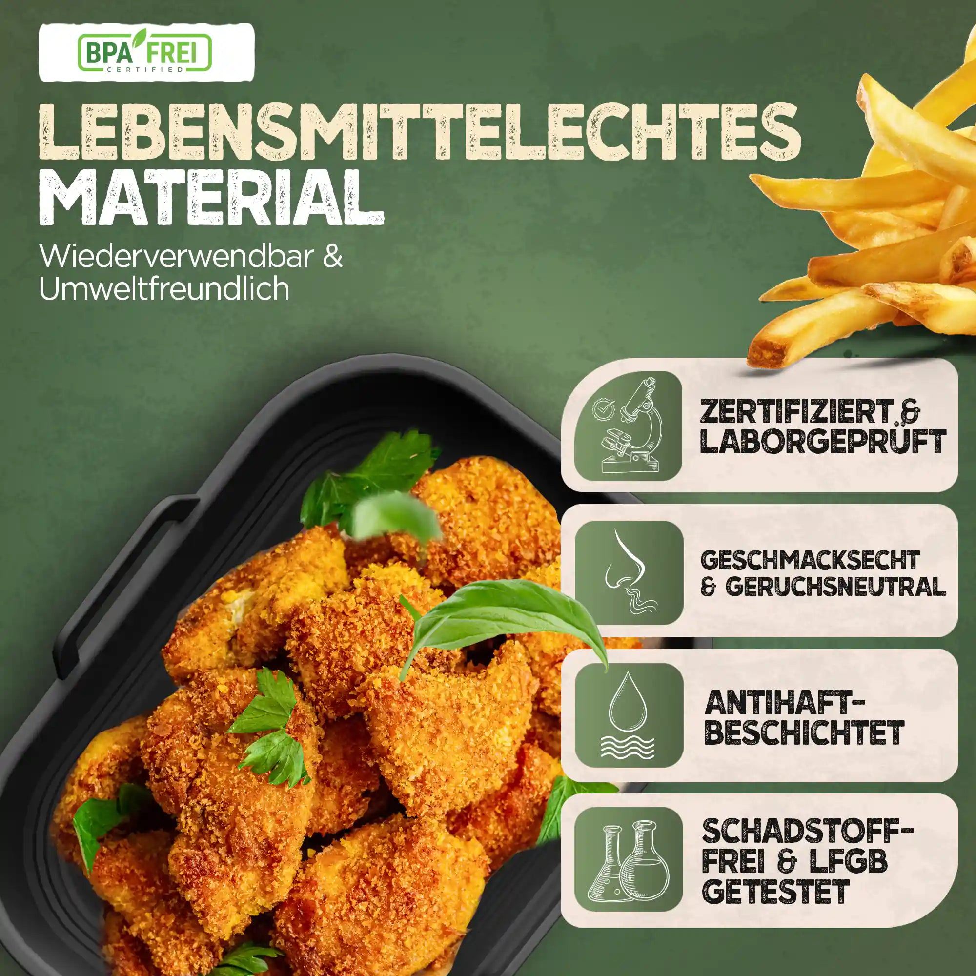 2er Set Silikonform Faltbar für Dual Zone