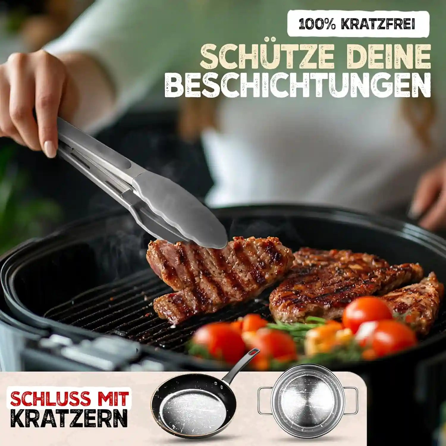 Küchenzange 2er-Set