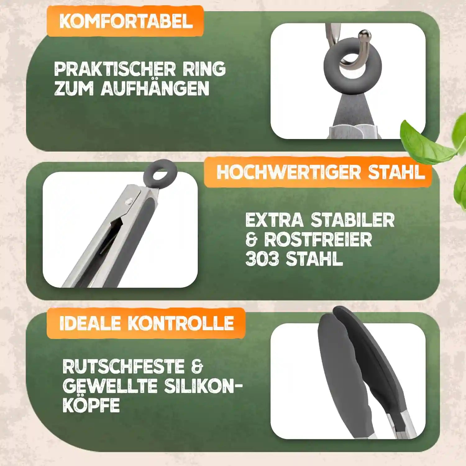 Küchenzange 2er-Set