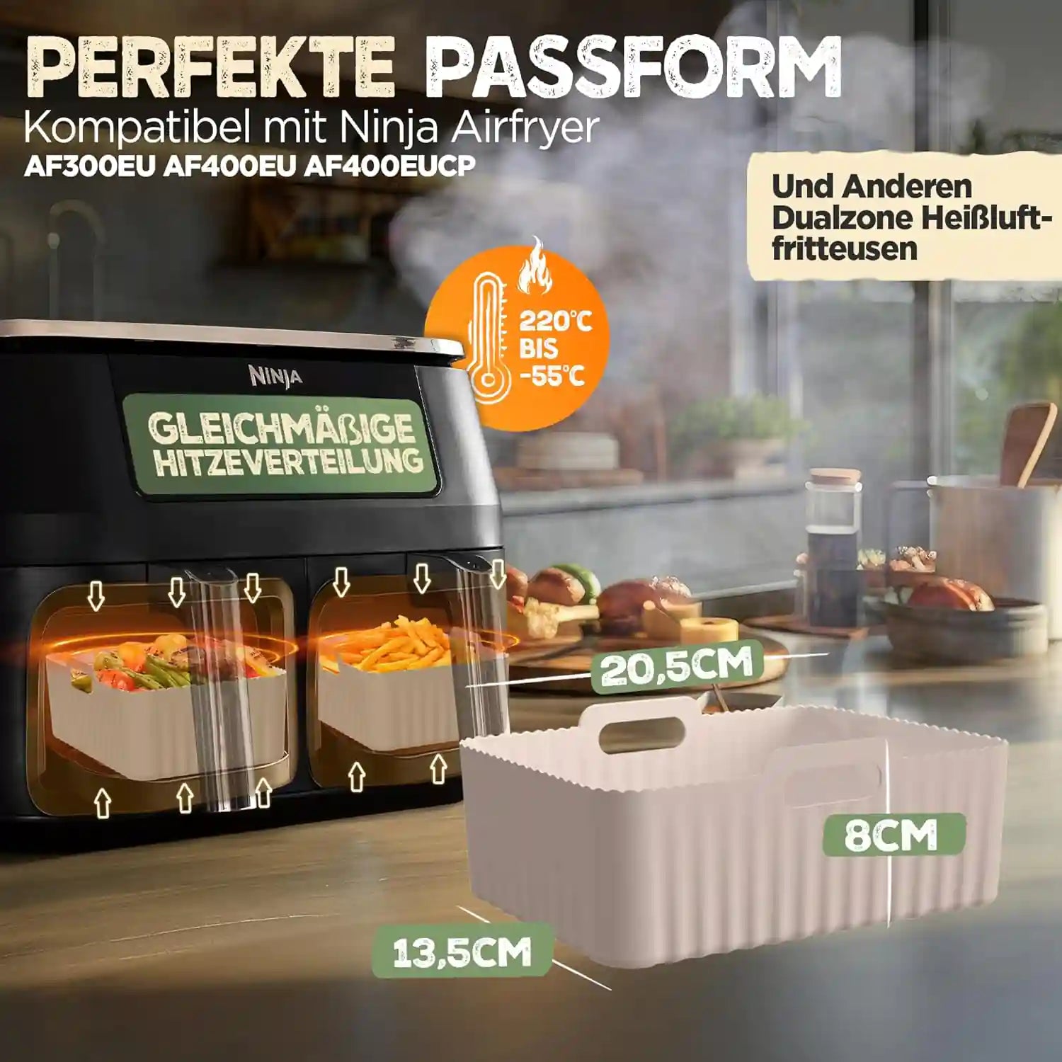 2er Set Silikonformen - Dual Zone