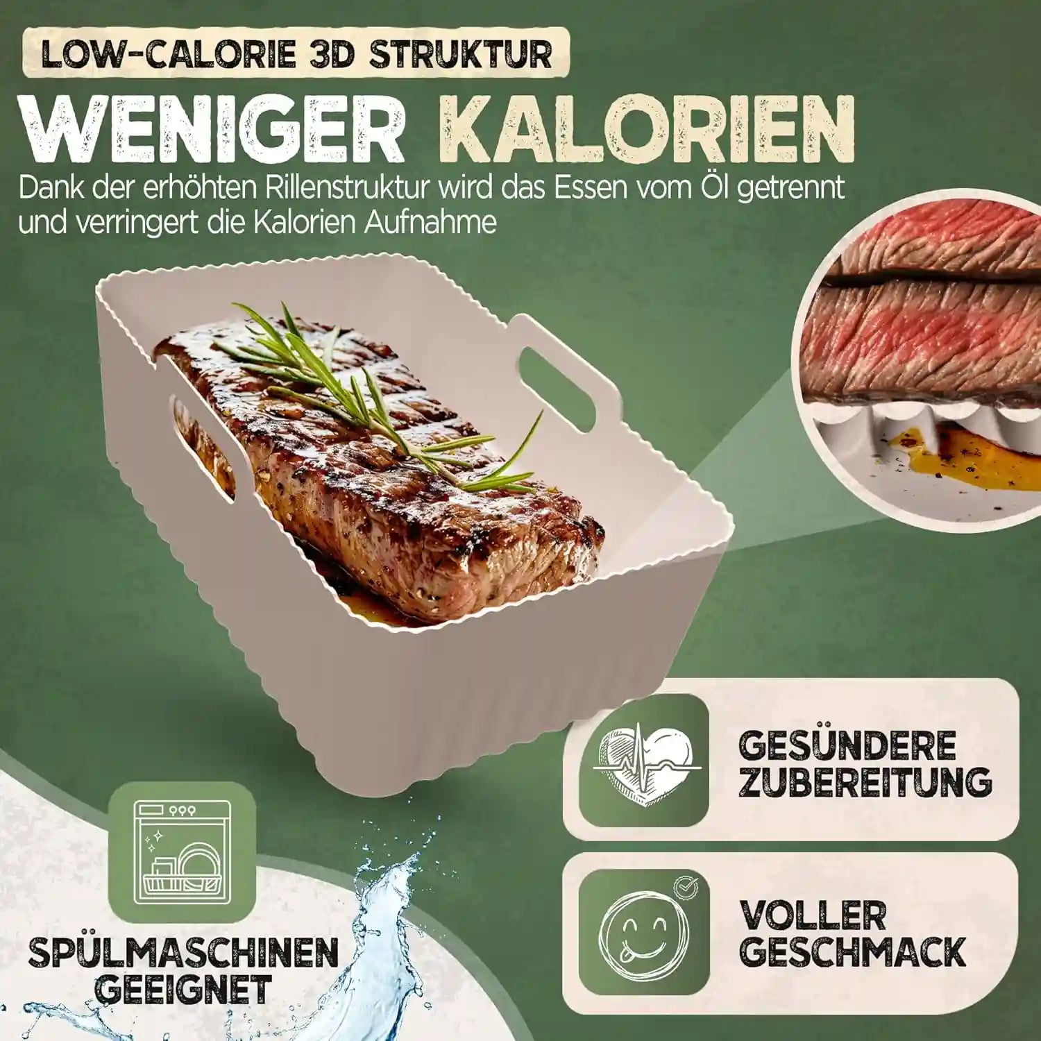 2er Set Silikonformen - Dual Zone