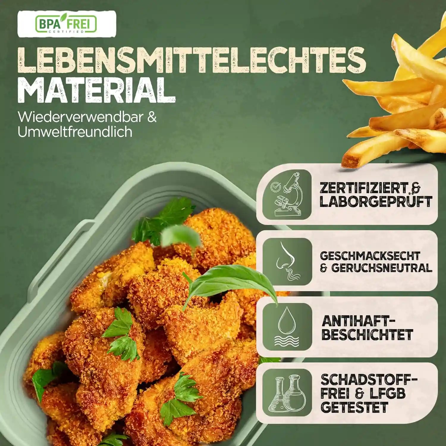 2er Set Silikonform Faltbar für Dual Zone