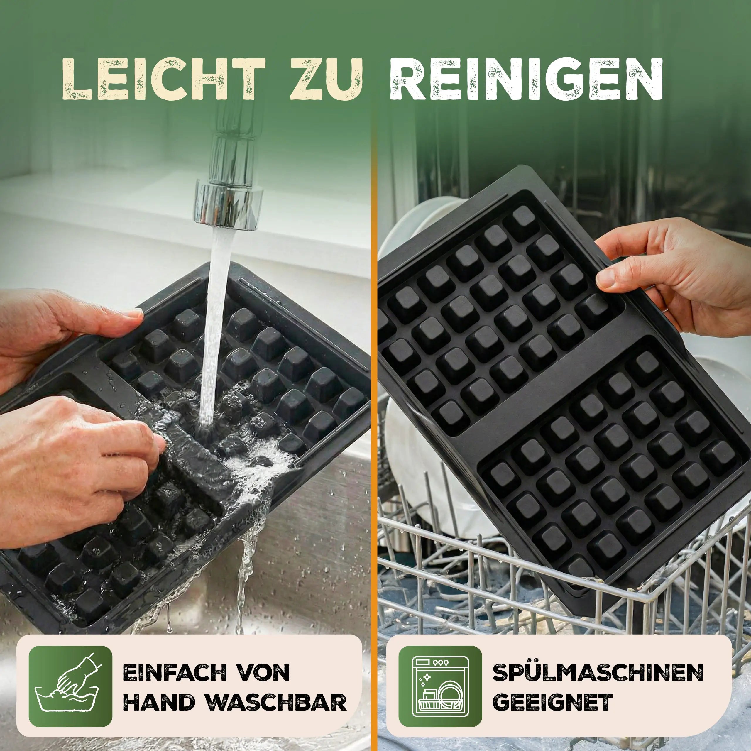 Waffeleinsatz für alle Heißluftfritteusen aus BPA-Freiem Silikon