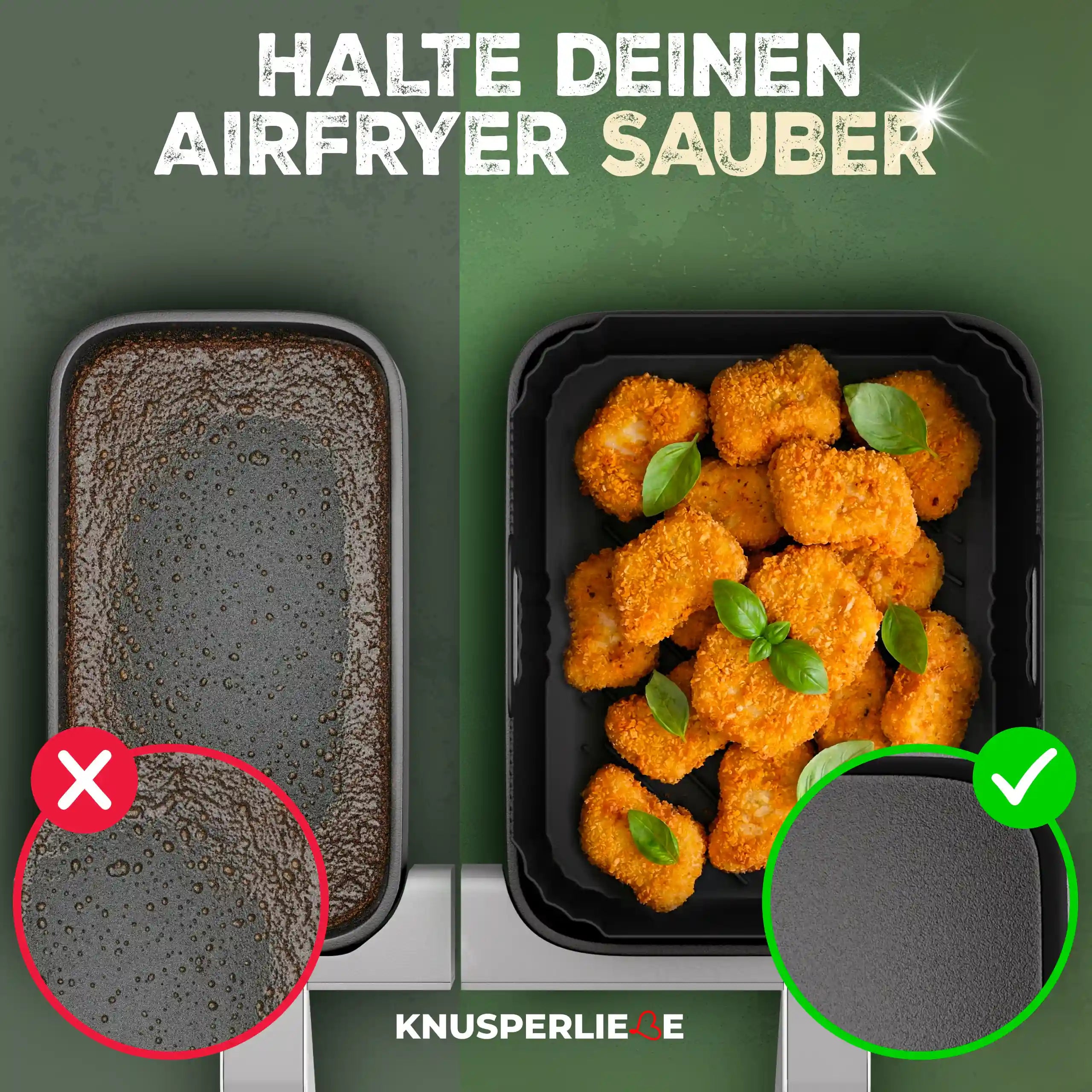 2er Set Silikonform Philips Dual Basket Airfryer 3000 & 5000 Serie