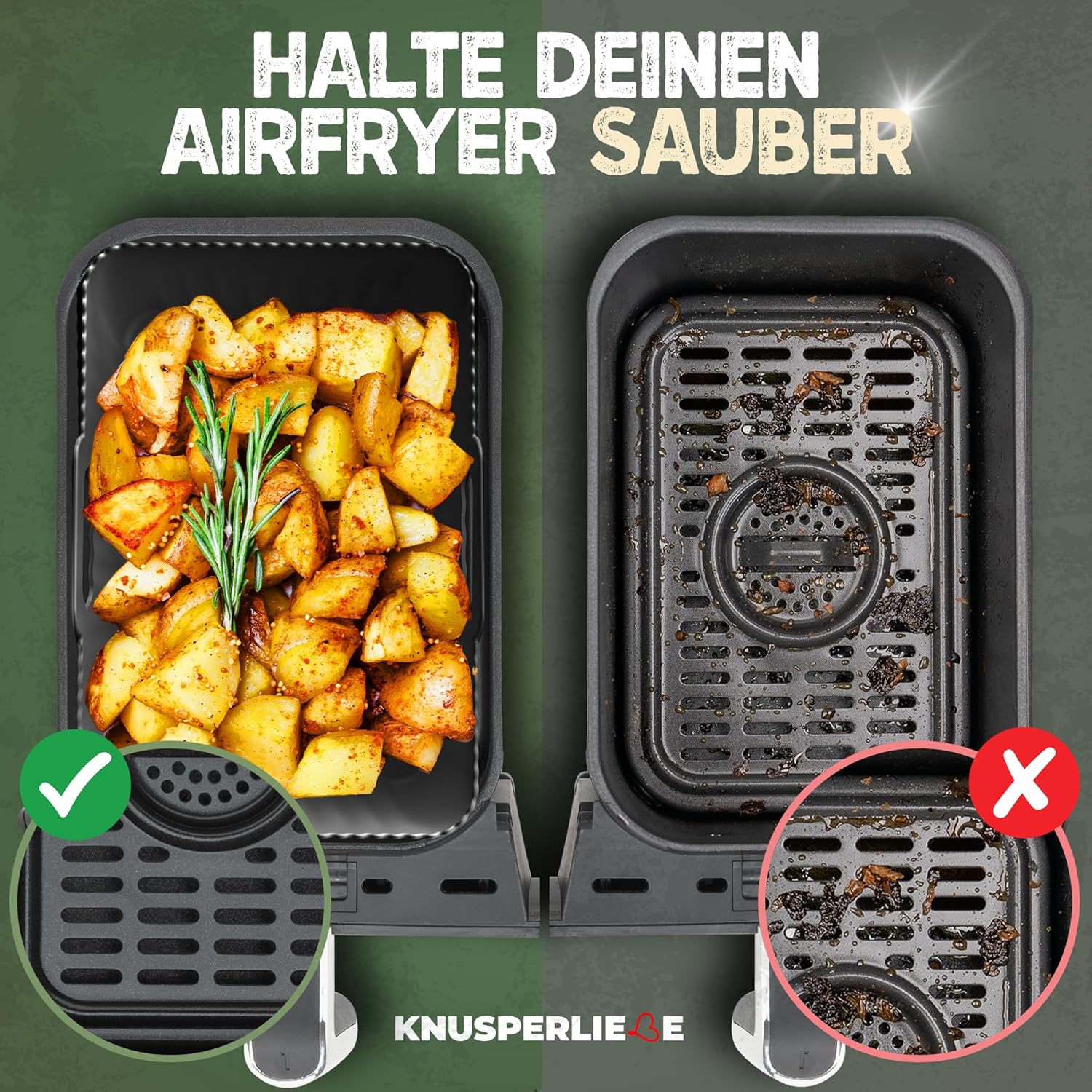 2er Set Silikonformen für Dual Zone