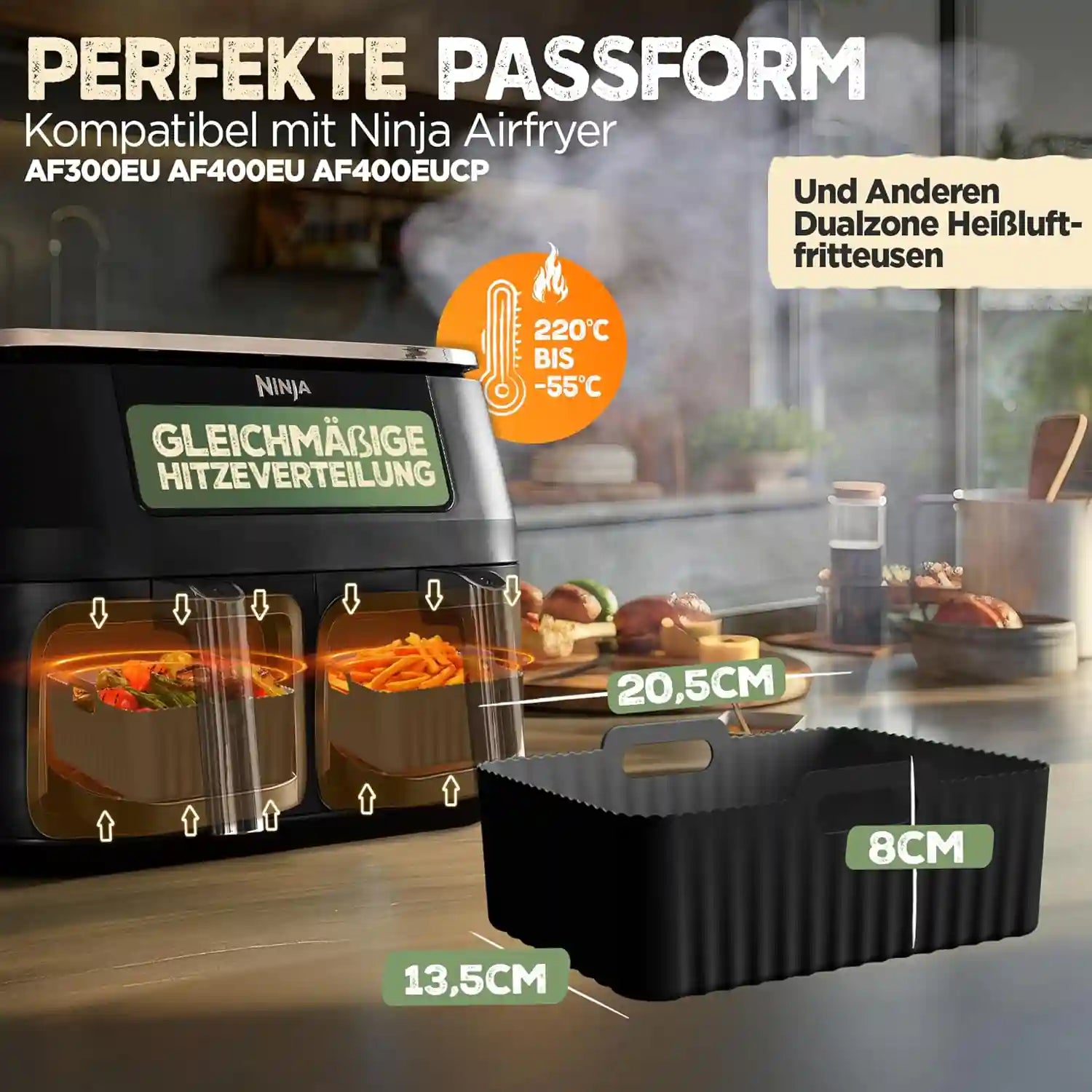 2er Set Silikonformen - Dual Zone