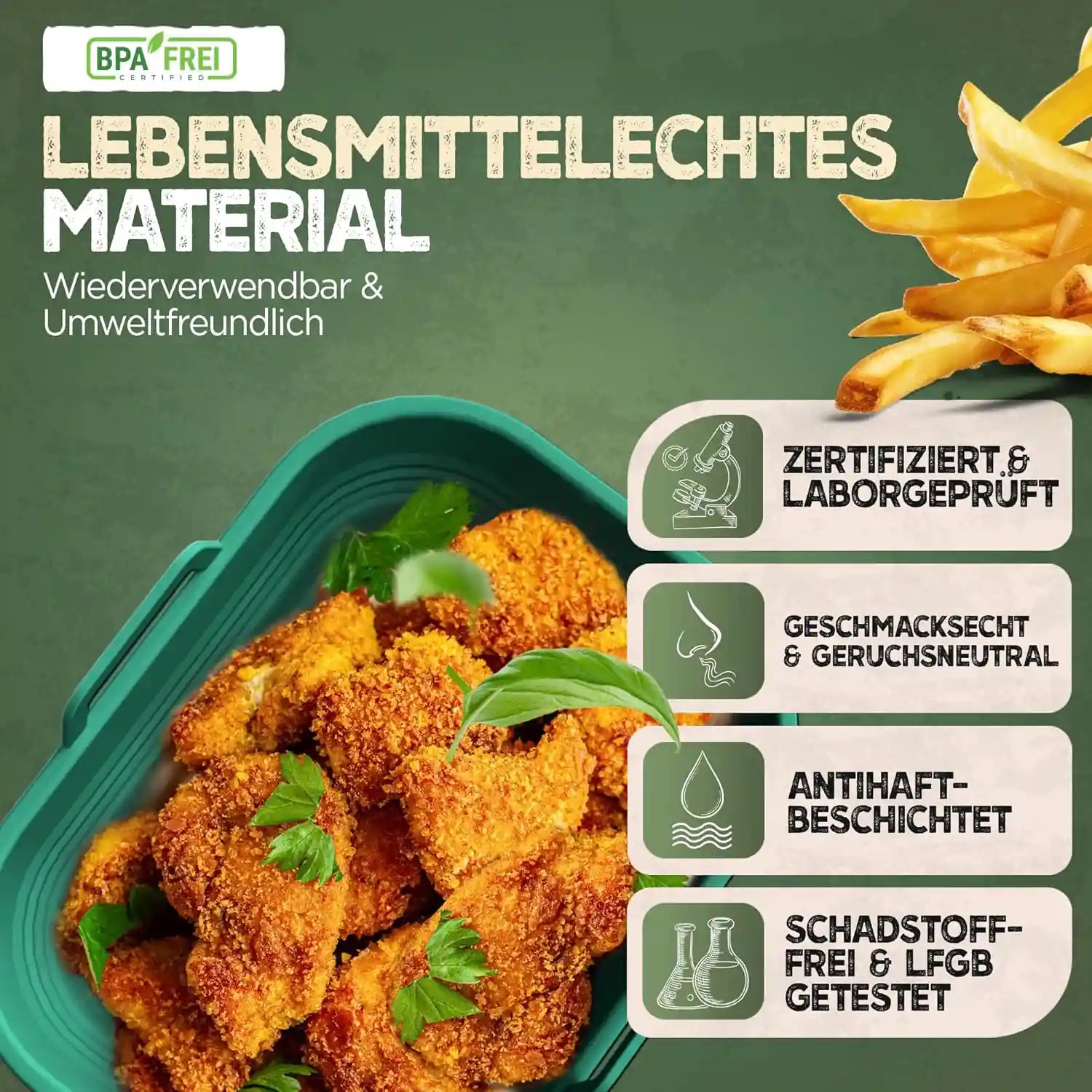 2er Set Silikonform Faltbar für Dual Zone