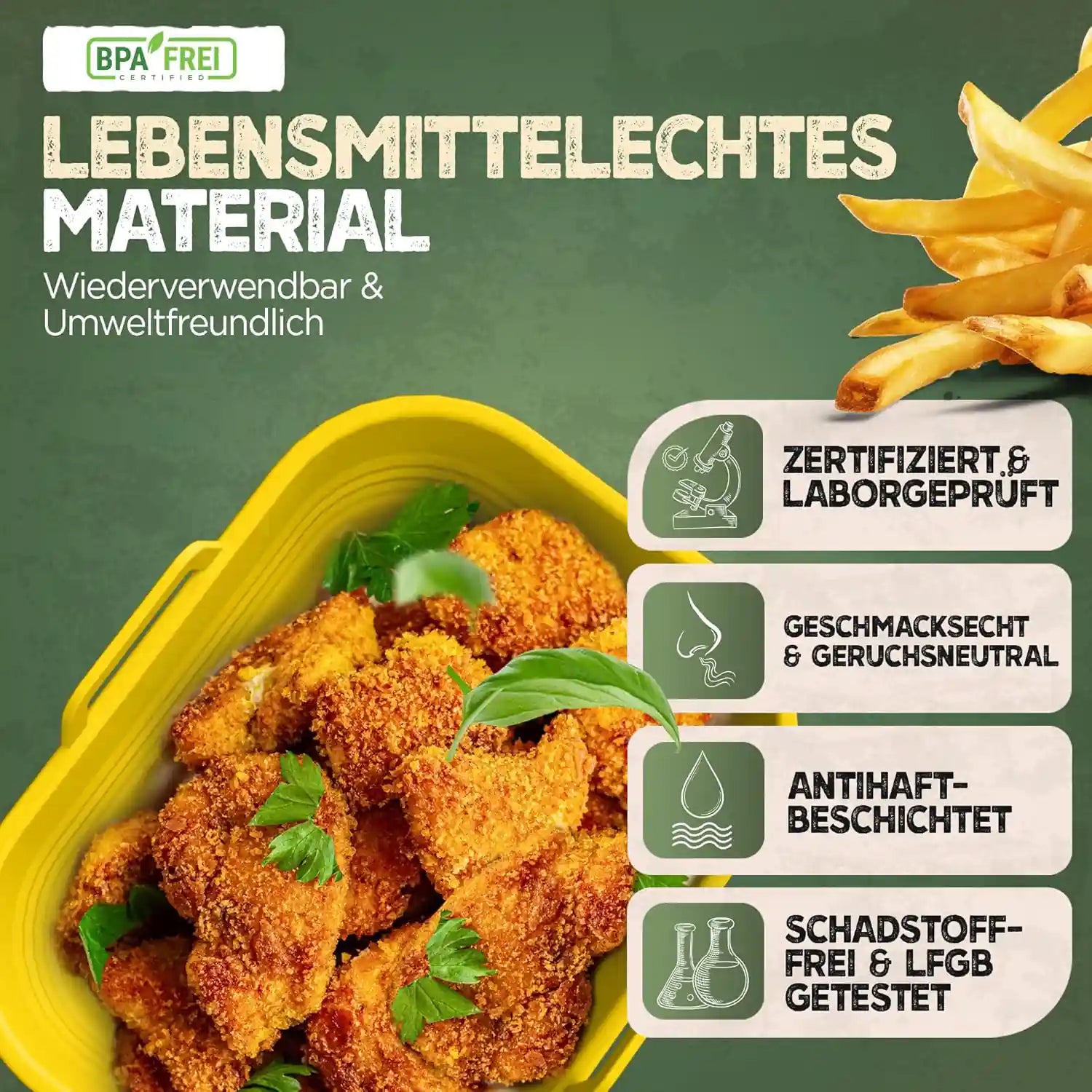 2er Set Silikonform Faltbar für Dual Zone