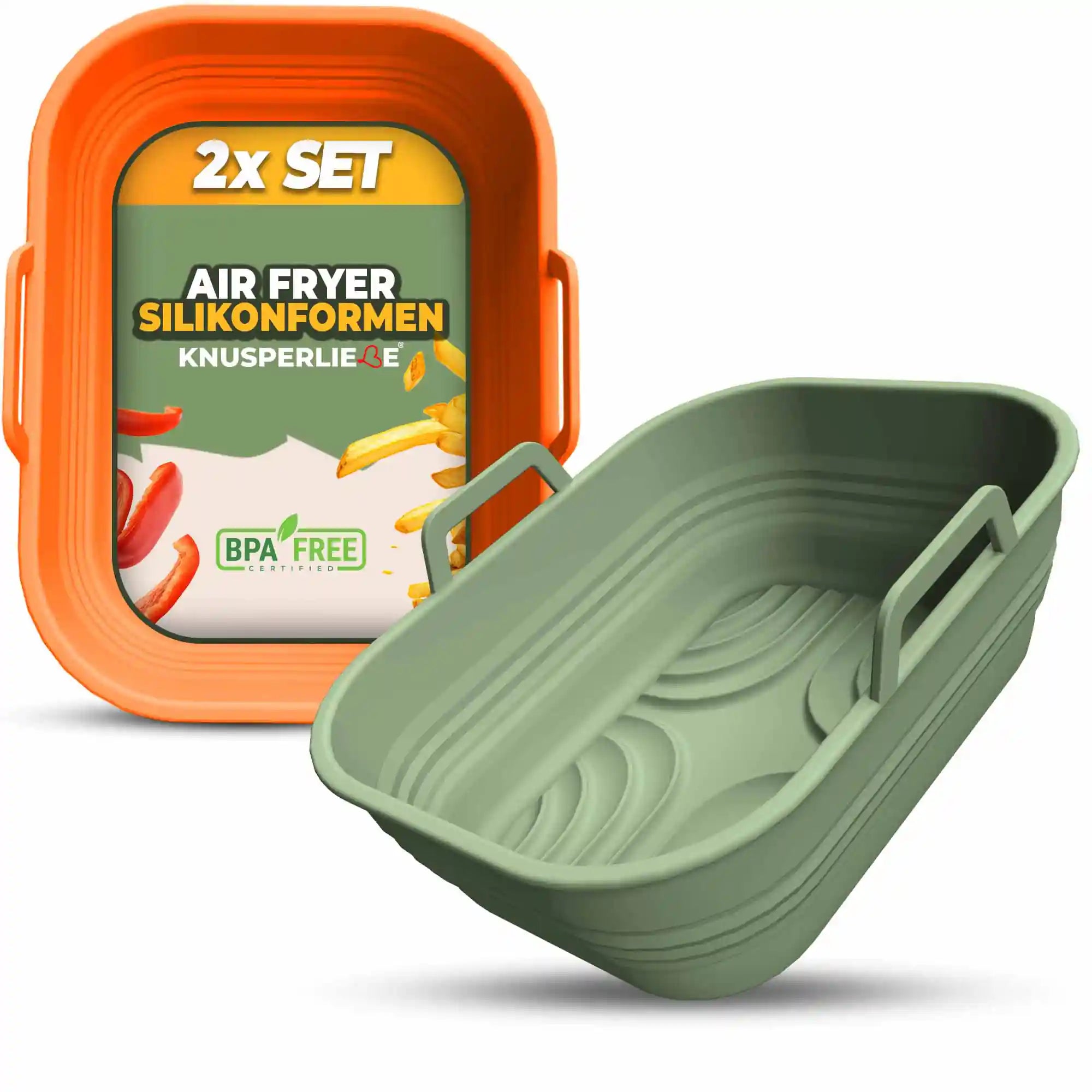 2er Set Silikonform Faltbar für Dual Zone