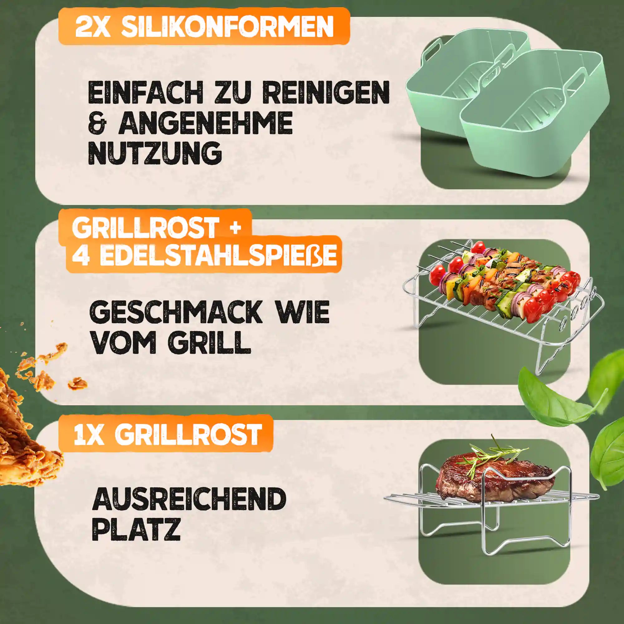 XL Zubehör-Set für Ninja Foodi 12tlg.